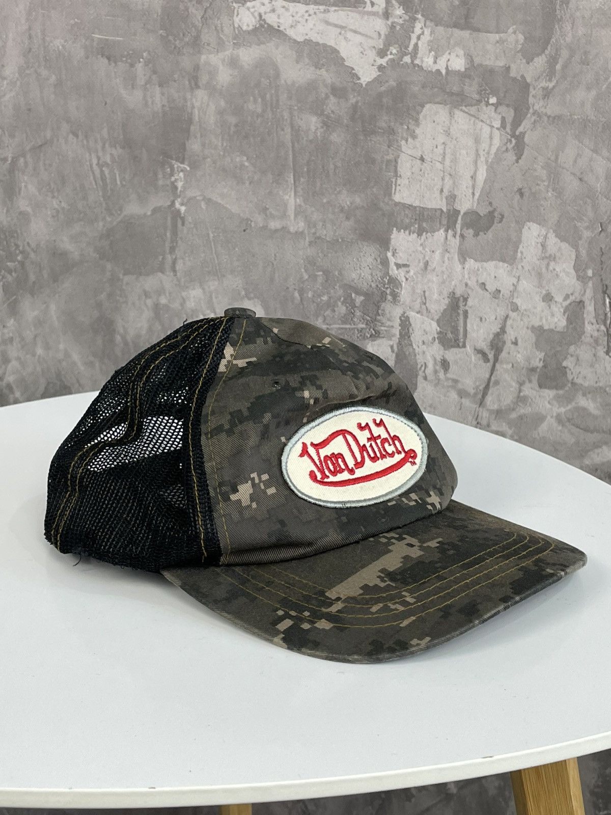 Vintage × Von Dutch Vintage Y2K Von Dutch Camo Cap Size ONE SIZE - 1 Thumbnail
