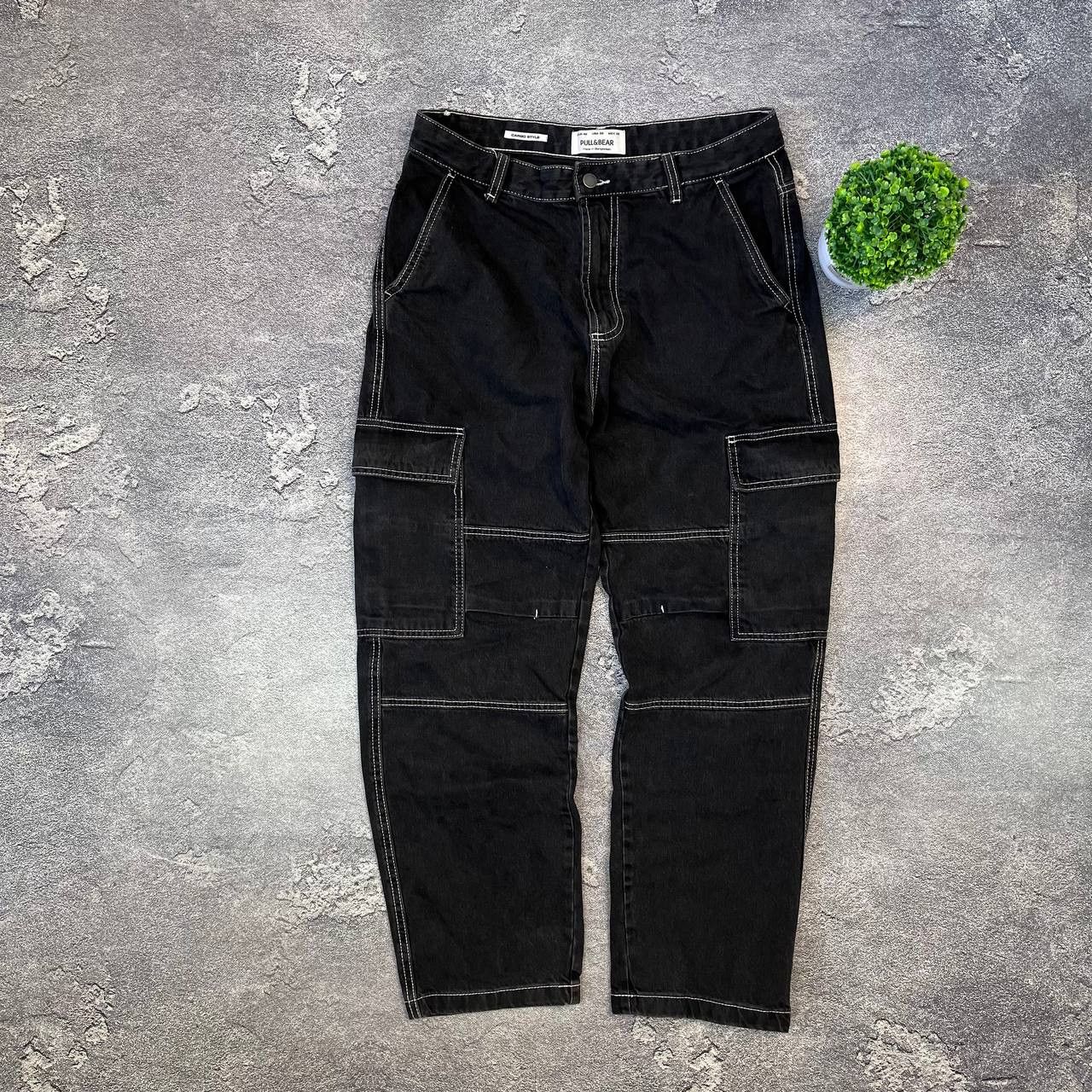 Japanese Brand Jeans Dirty Pants Faded Crash Denim Thrashed Y2K Distressed Size US 33 - 1 Thumbnail