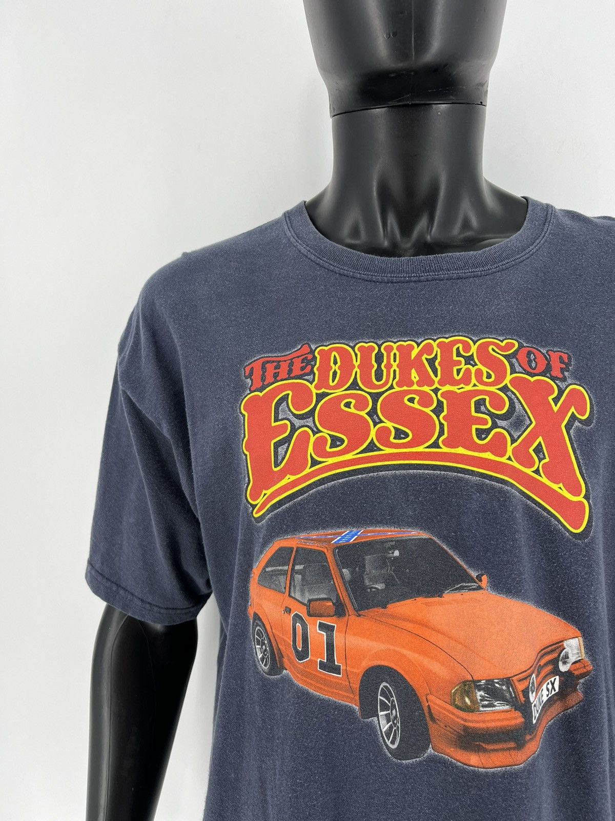 Vintage Vintage 90s The Dukes Of Essex T Shirt Faded Black Size XL Size US XL / EU 56 / 4 - 6 Thumbnail