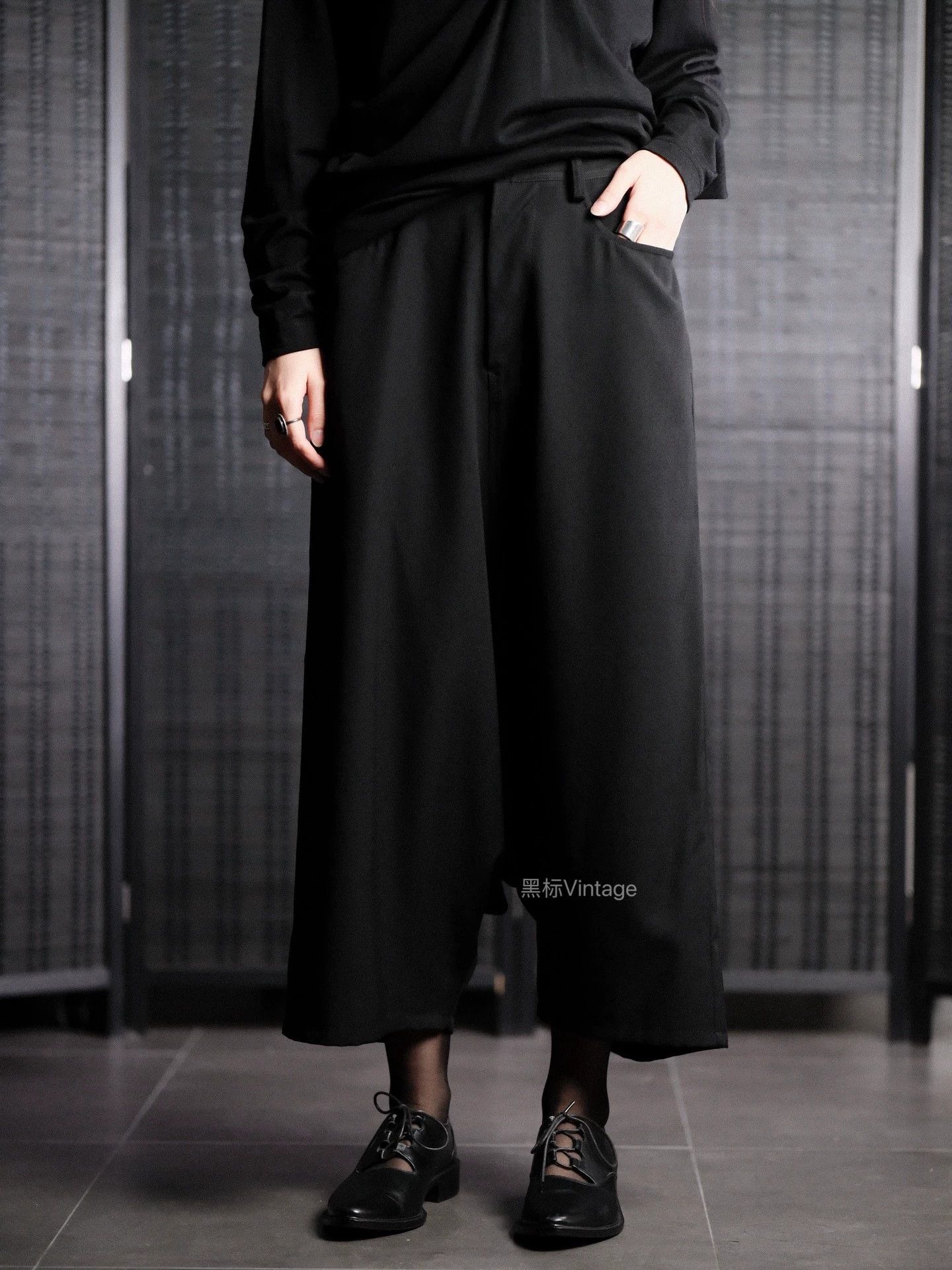 Yohji Yamamoto Yohji Yamamoto 22aw Vtg Wool Drawstr Wide Leg Wmn's Pnt Size 26" / US 2 / IT 38 - 1 Thumbnail