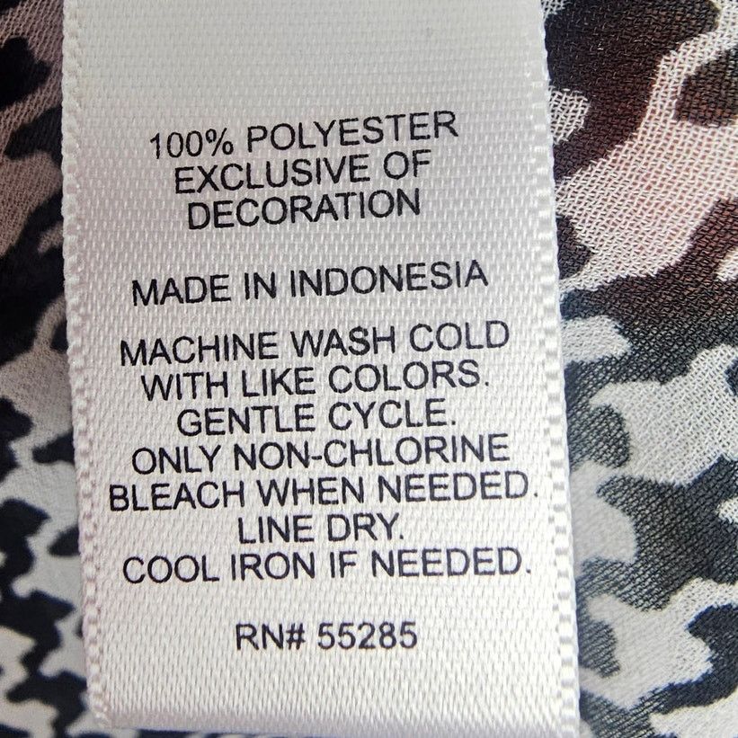 Express Express Women Houndstooth The Portofino Shirt M Sheer Career Size M / US 6-8 / IT 42-44 - 8 Thumbnail