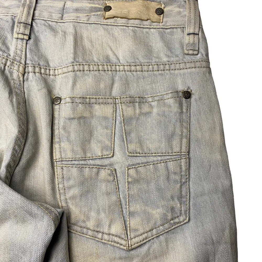 Vintage 2000's Blue Starnik Flared Mudwash StraightCut Jeans Size US 31 - 10 Thumbnail