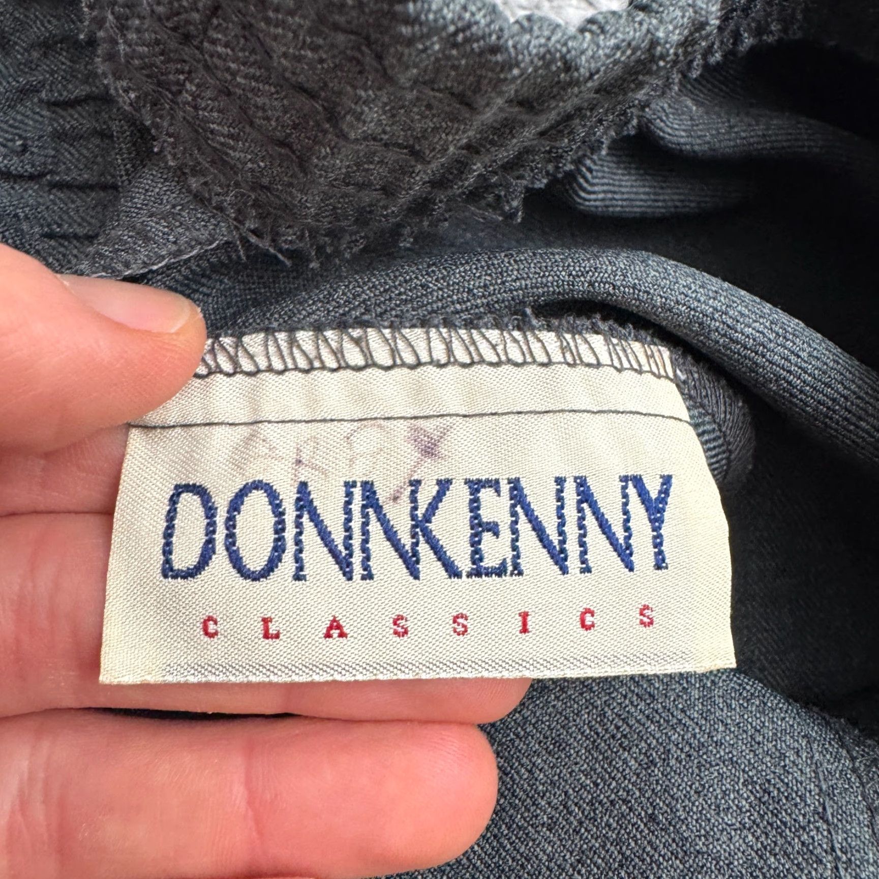 Vintage VINTAGE DonnKenny Classic Pull On Wide Leg Pants Womens 18 Gray Elastic Waist Regular Fit Size 40" / US 18 - 5 Thumbnail