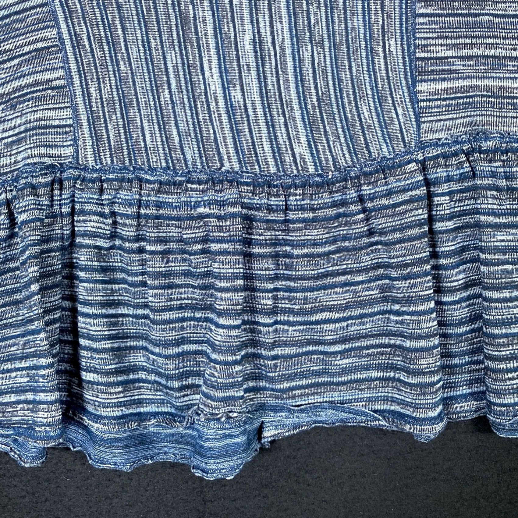Vintage We the Free Womens Sweater Blue Striped Pullover Crew Neck Oversized Boxy S Size S / US 4 / IT 40 - 3 Thumbnail
