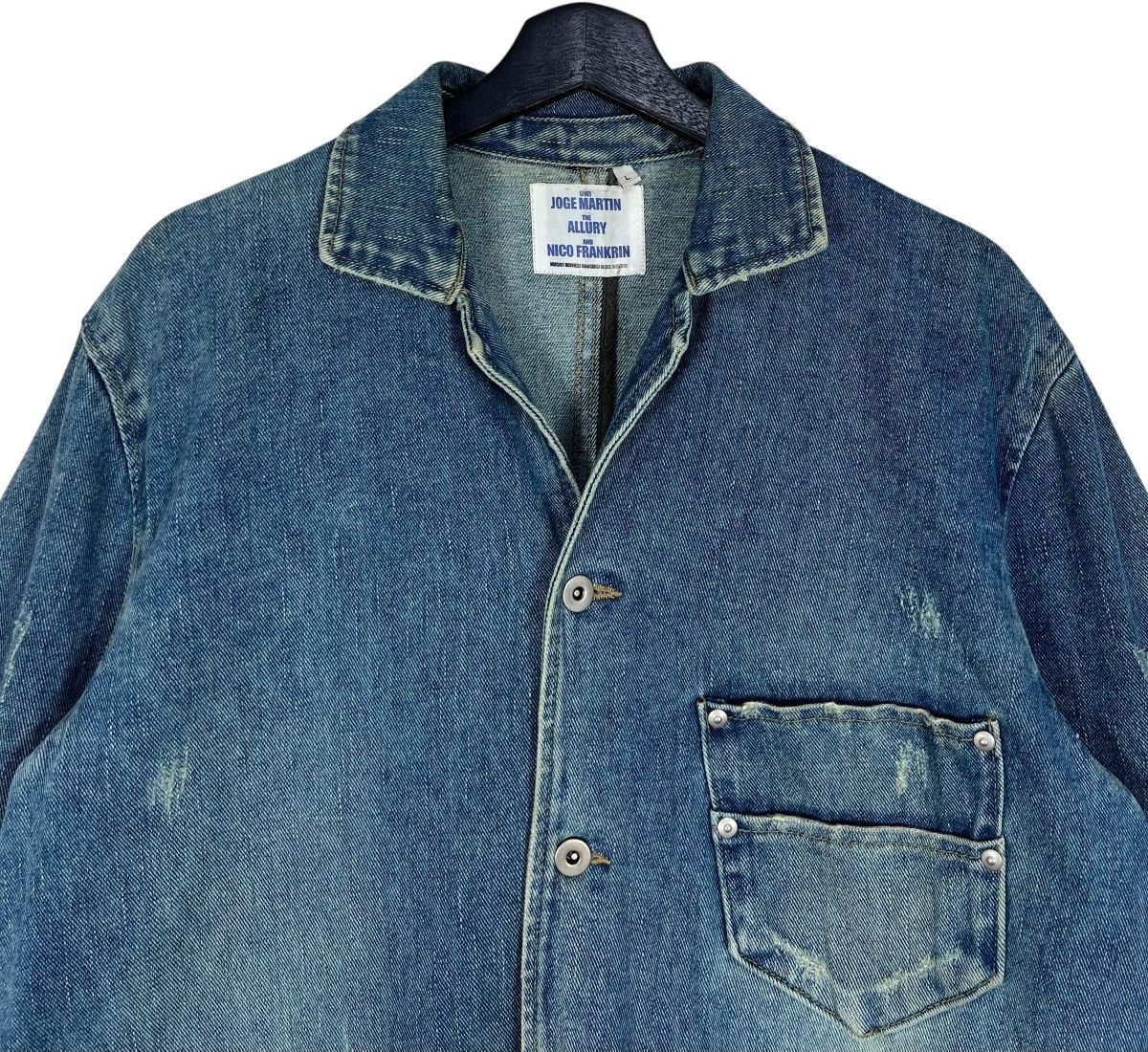 Japanese Brand Vintage Joge Martin Distressed Denim Chore Jacket Size US L / EU 52-54 / 3 - 6 Thumbnail