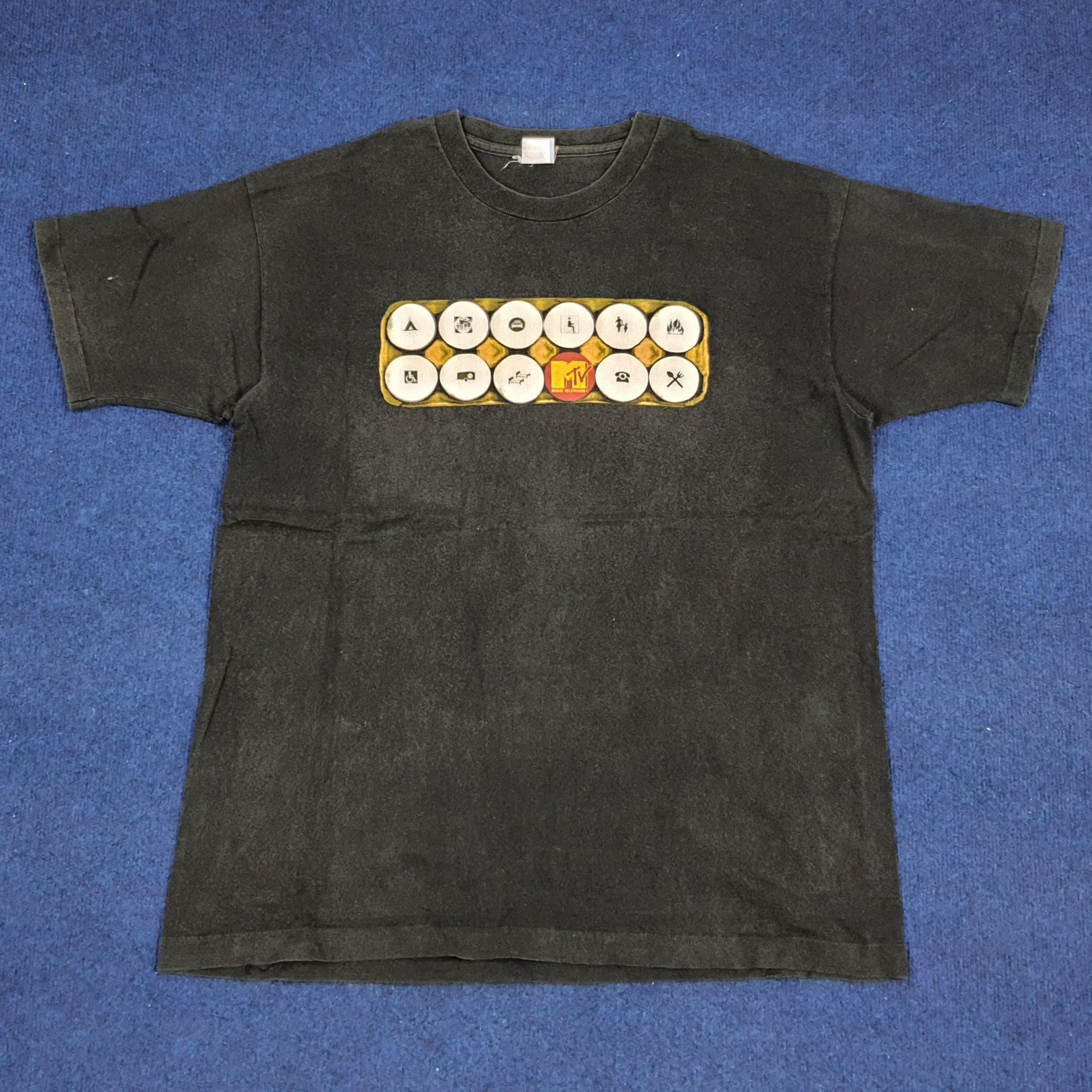 Vintage Vintage MTV American Cable Television Channel Tshirt Size US L / EU 52-54 / 3 - 1 Thumbnail