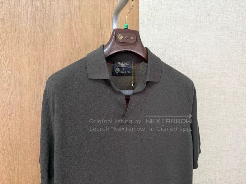 Loro Piana Loro Piana Alpaca Short-Sleeve Knit Polo Size US M / EU 48-50 / 2 - 3 Thumbnail