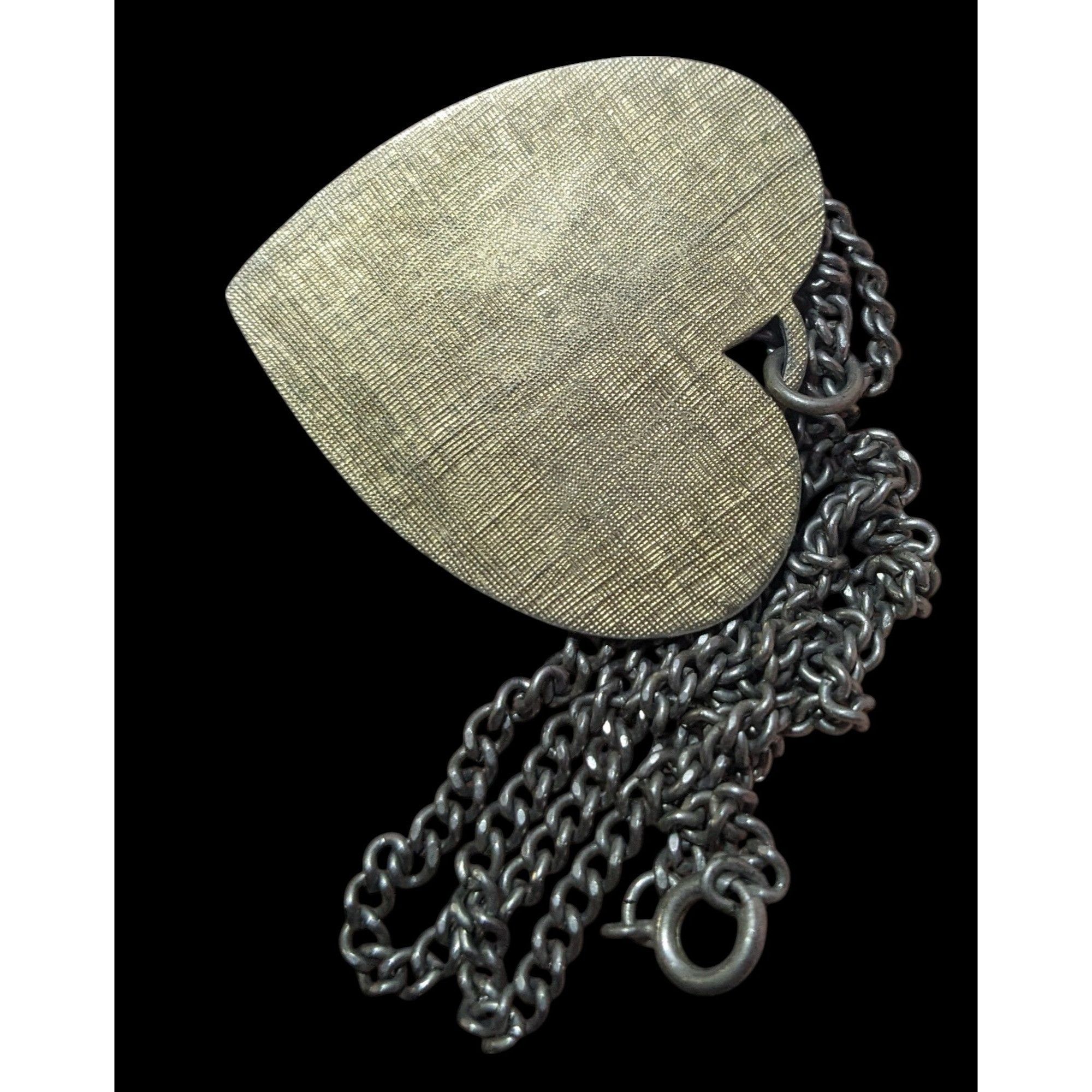 Other Vintage Engravable Heart Shaped Loves Gold Tone Pendant Neck Size ONE SIZE - 5 Thumbnail