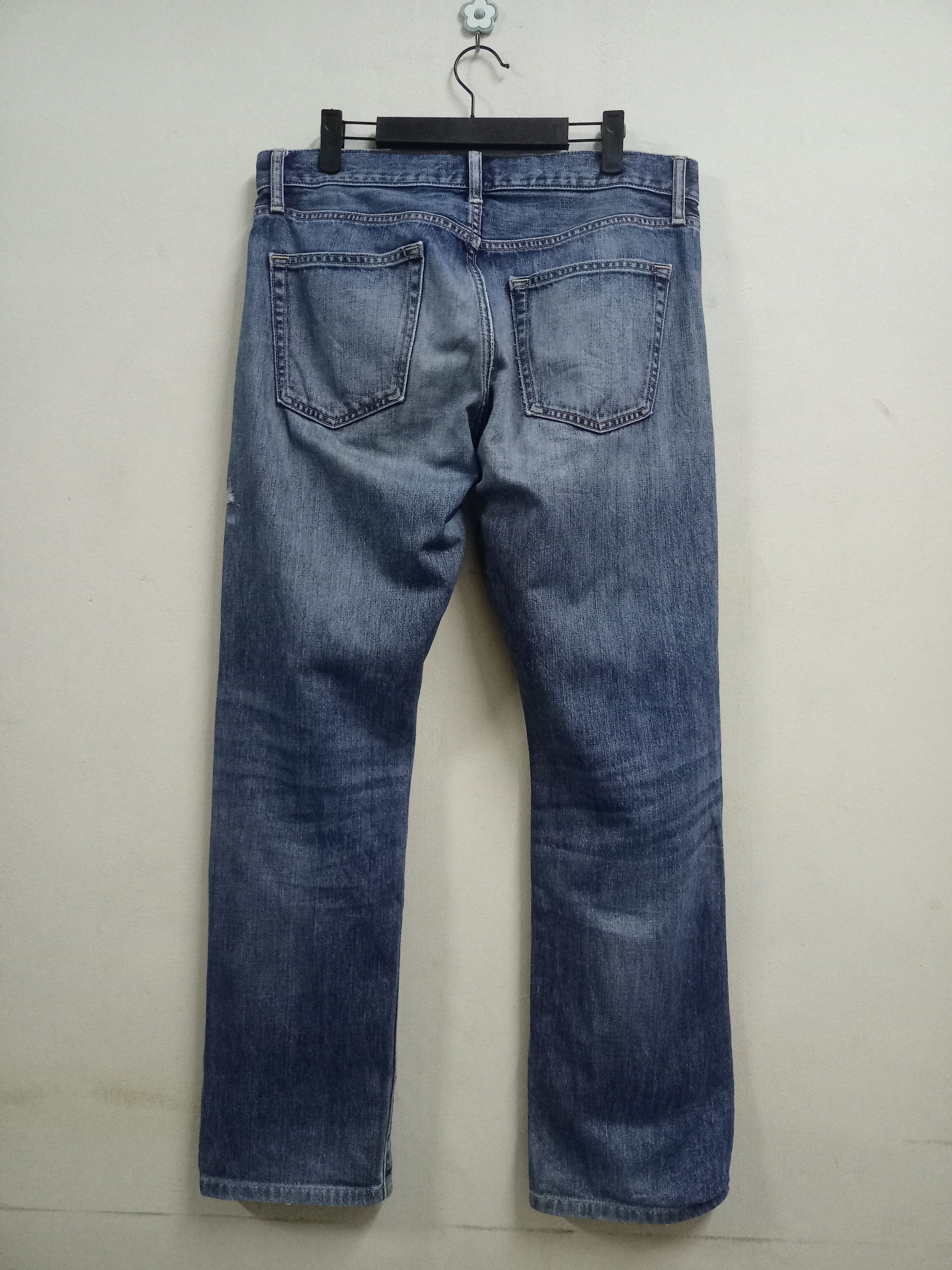 Japanese Brand × Uniqlo Vintage Japanese Uniqlo Blue Wash Baggy Selvedge Jeans Size US 35 - 2 Thumbnail