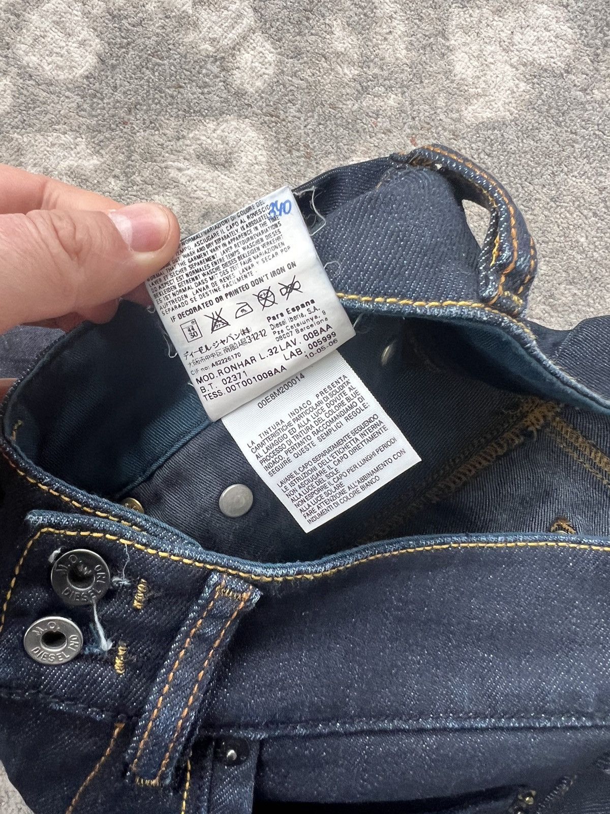 Diesel Y2K Diesel Denim Pants Size 26" / US 2 / IT 38 - 7 Thumbnail