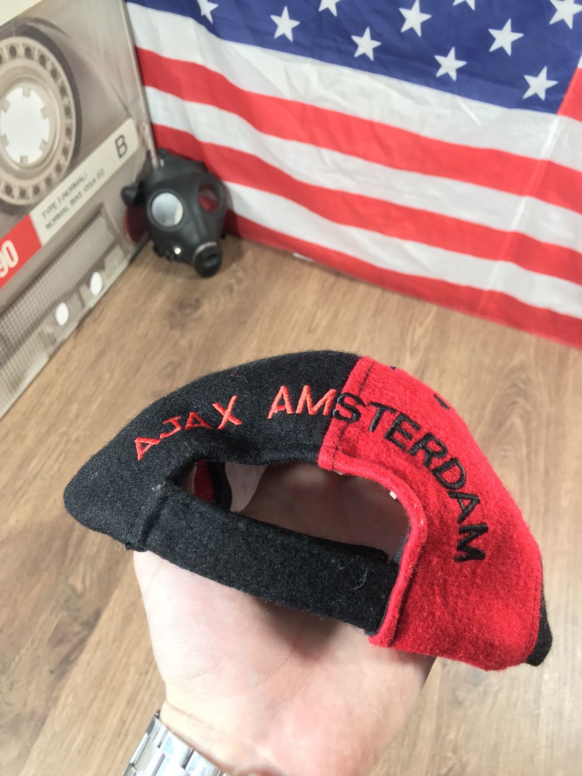 Vintage Vintage AJAX Amsterdam Wool Cap 90s Size ONE SIZE - 5 Thumbnail