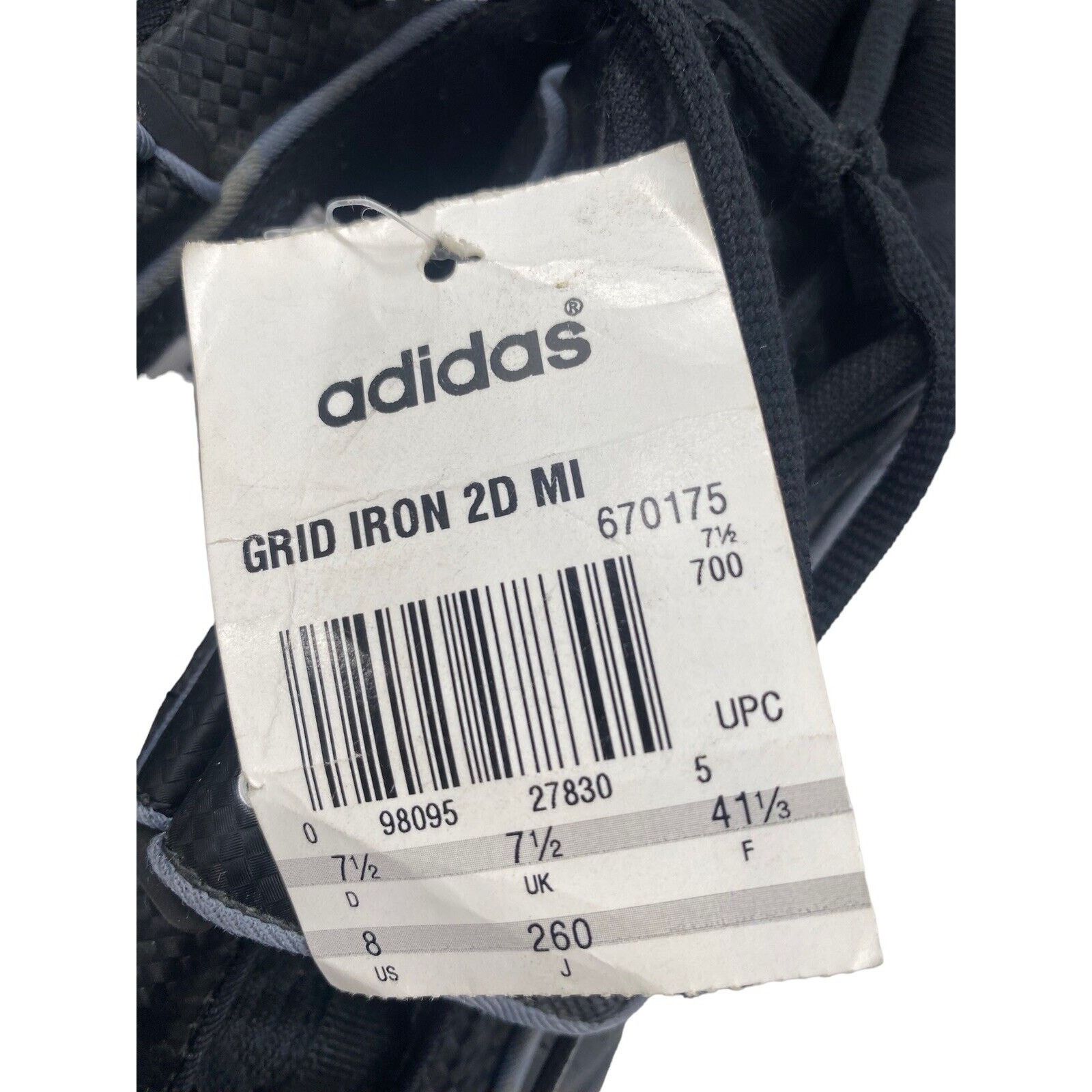 Adidas Adidas Grid Iron 2D MI Football Cleats Men's Size 8 Black Size US 8 / EU 41 - 5 Thumbnail