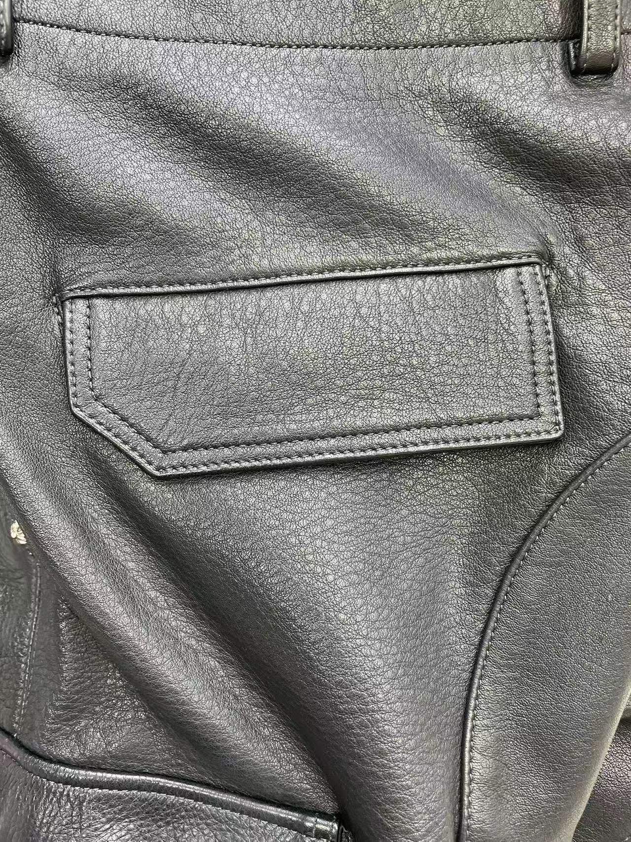 Chrome Hearts Chrome Hearts Black Cargo Leather Pants Size US 34 / EU 50 - 12 Thumbnail