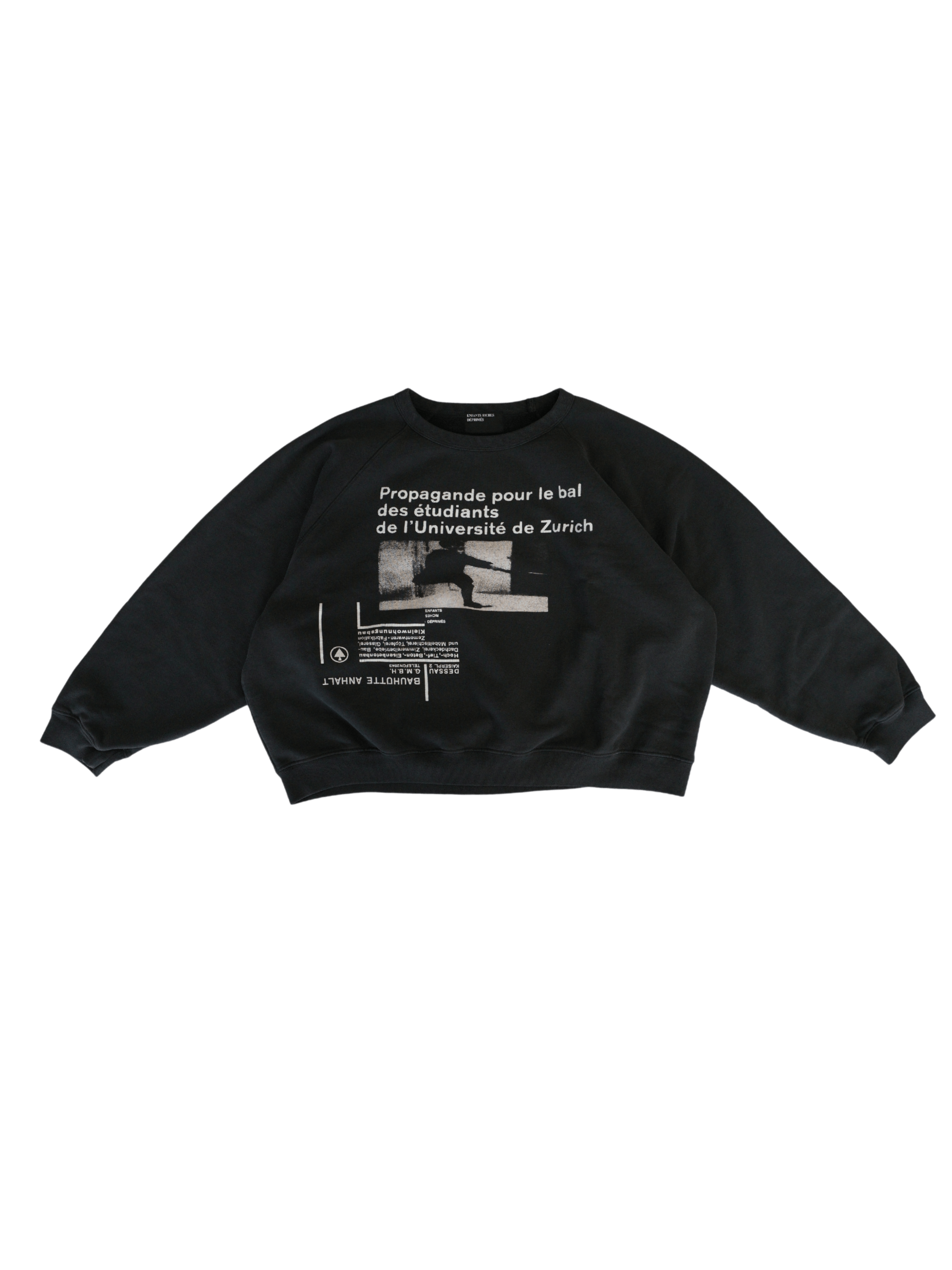 Enfants Riches Deprimes ERD L'universite DE Zurich Raglan Crewneck Hoodie Size US L / EU 52-54 / 3 - 1 Thumbnail