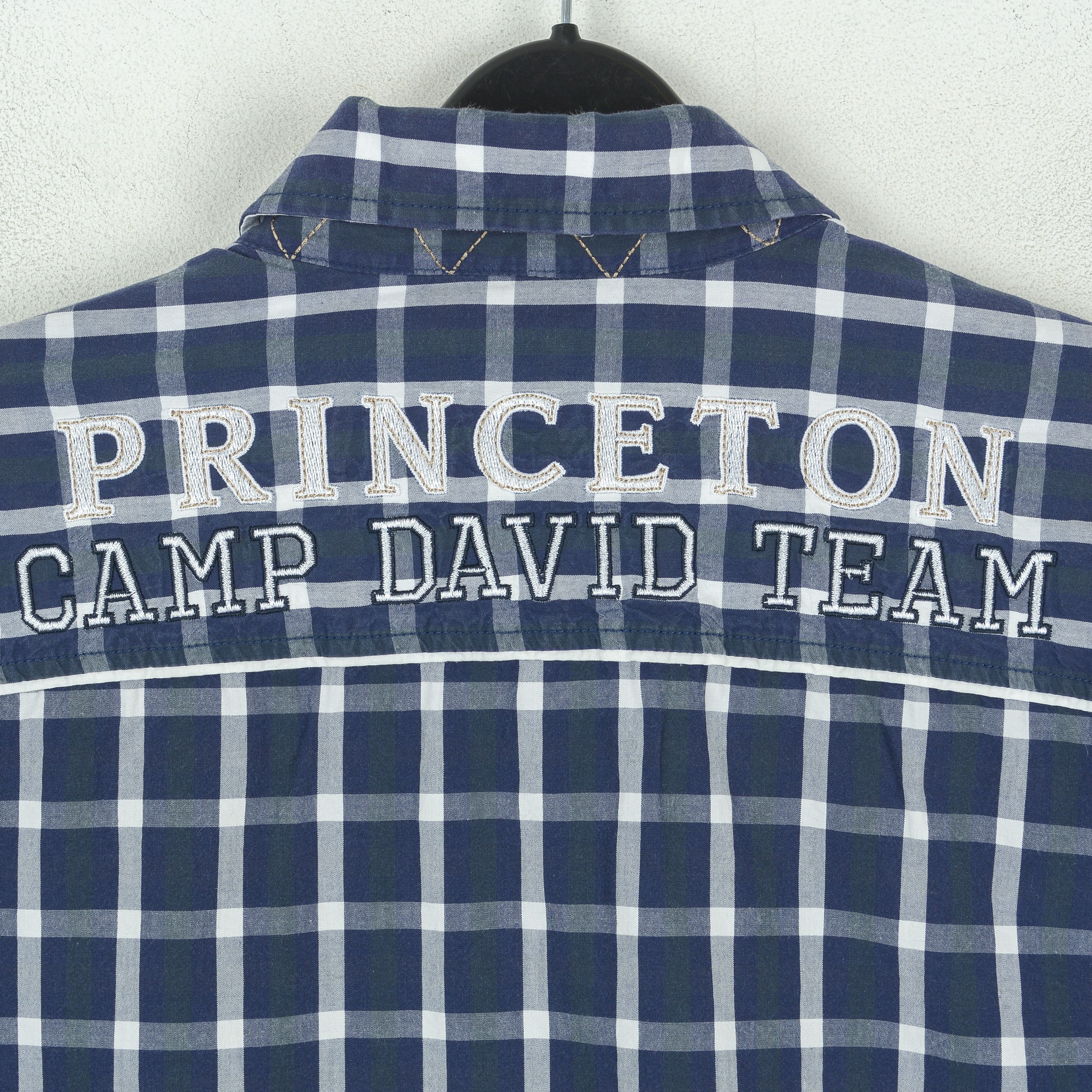 Camp David Men Shirt Muscle Fit High Quality Casual Button Cotton Check Size US L / EU 52-54 / 3 - 8 Thumbnail