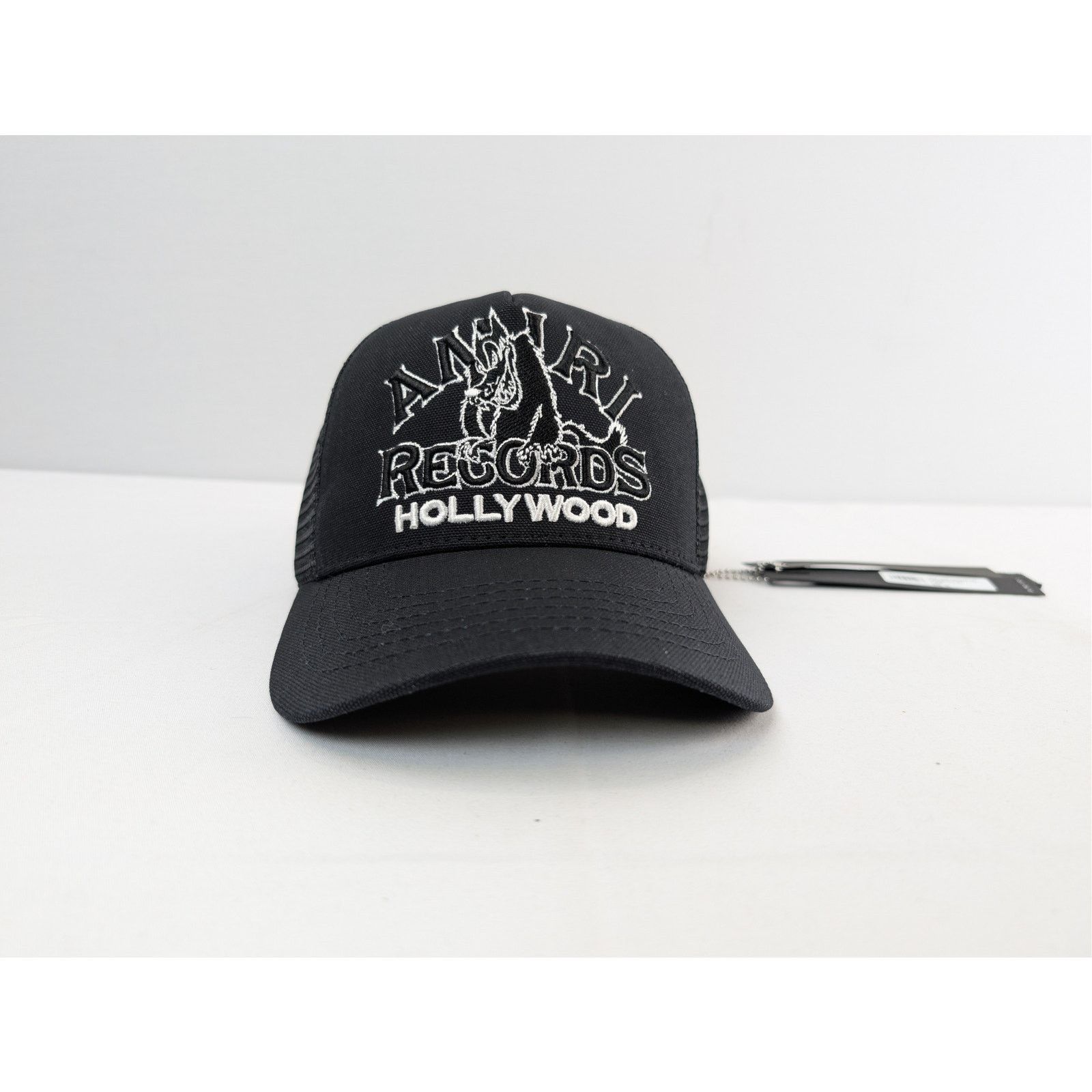 Amiri o1rshd1 Q:2 / Size: OS / Wolf Logo Trucker Cap / Hat Black Size ONE SIZE - 2 Thumbnail