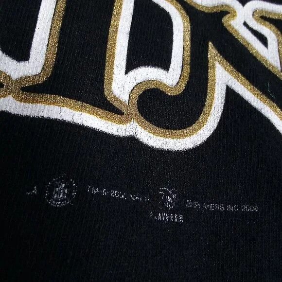 NFL Vintage Black & Bruise Brothers New Orleans Saints T-Shirt Size US L / EU 52-54 / 3 - 3 Thumbnail