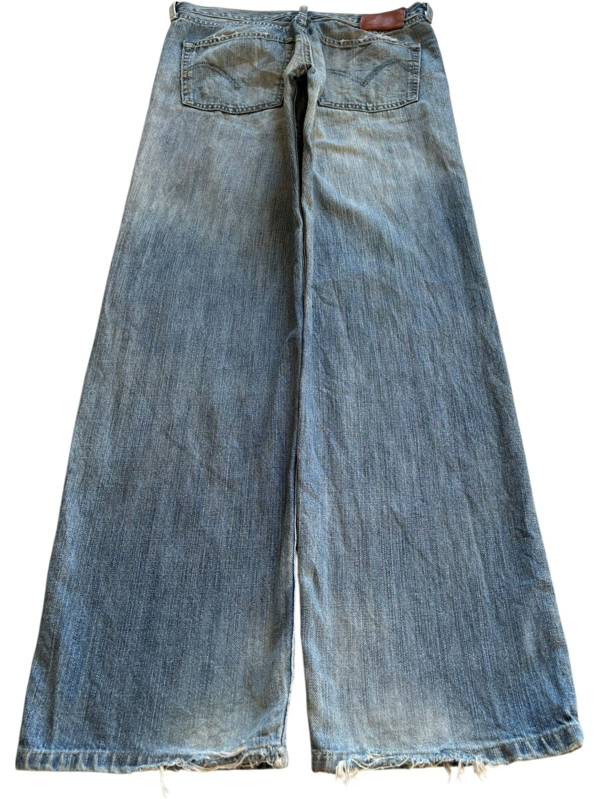 Levi's Vintage 90s Levis 502 Mud Wash Ripped Loose Baggy Jeans Size US 30 / EU 46 - 2 Thumbnail