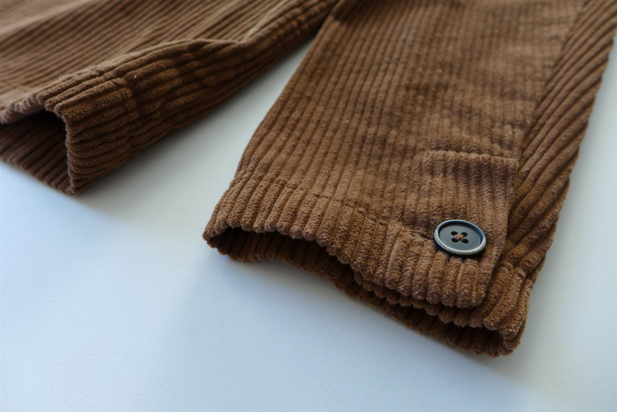 Barena Batipai Overshirt - Brown Corduroy