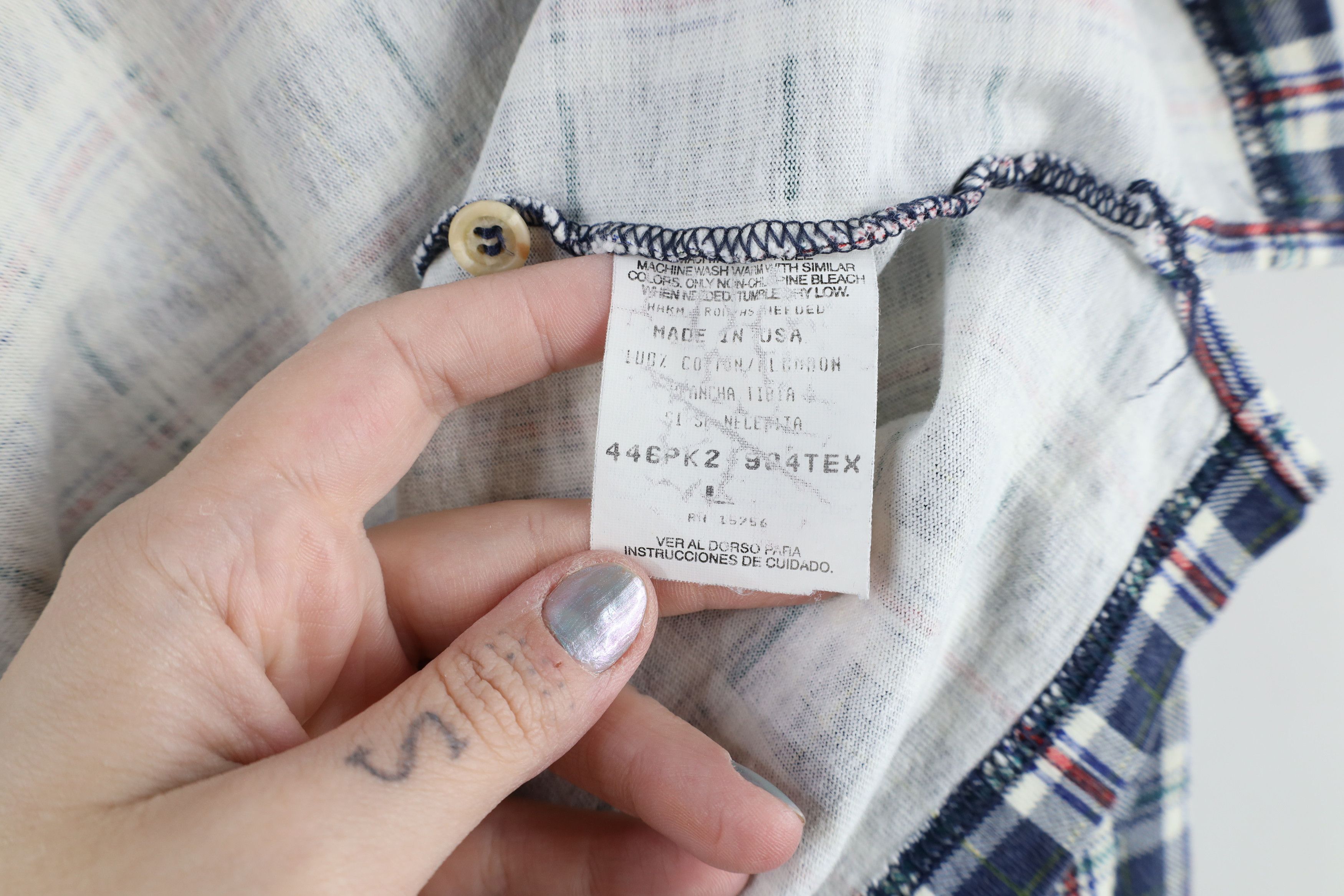 Vintage Vintage 90s Duck Head Rainbow Plaid Collared Polo Shirt USA Size US L / EU 52-54 / 3 - 9 Thumbnail