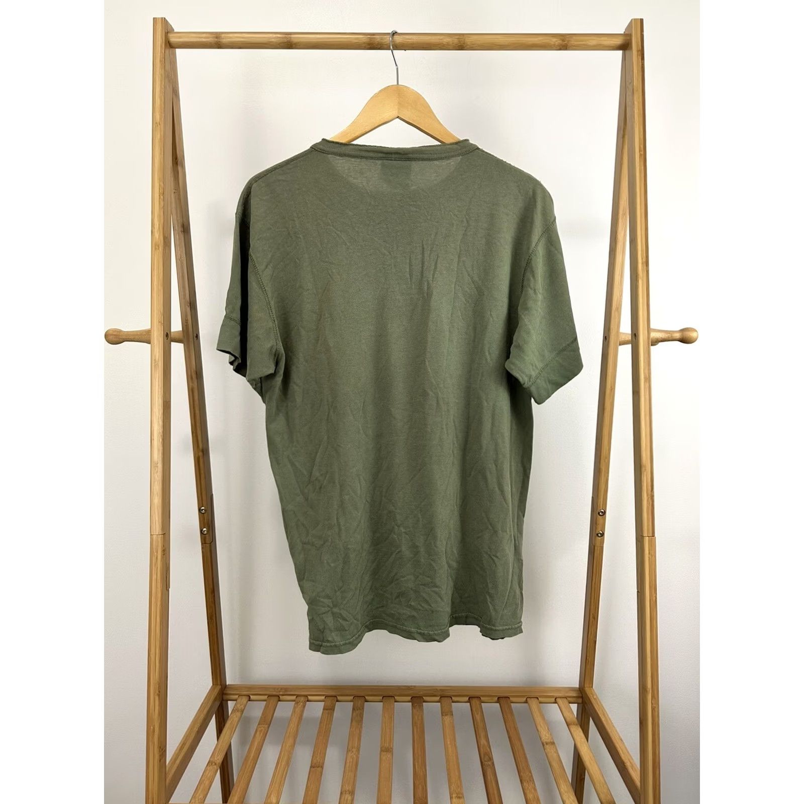 Vintage VTG 90s Sun Faded Green Henley Discus Athletic T-Shirt Size L Mens Grunge Workwear Short Sleeve Casual Shirt Size US L / EU 52-54 / 3 - 2 Thumbnail