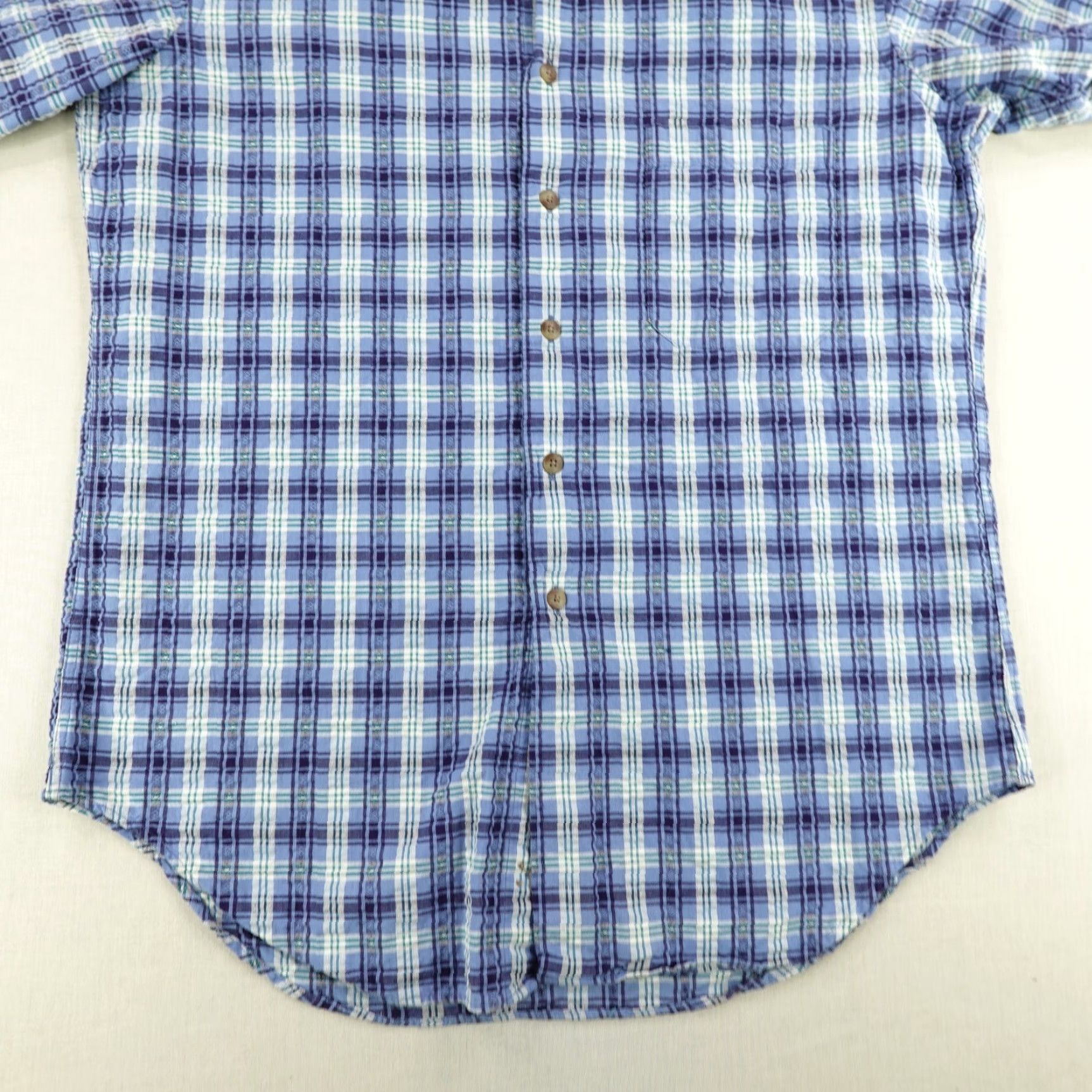 Vintage VINTAGE L.L. Bean Button-Up Shirt Mens Medium Tall Blue Plaid 90s Casual Workwear Size US M / EU 48-50 / 2 - 4 Thumbnail