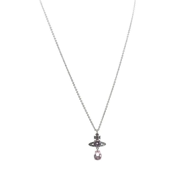 Vivienne Westwood Vivienne Westwood Crystal Drop Pendant Necklace 0079 Size ONE SIZE - 1 Thumbnail