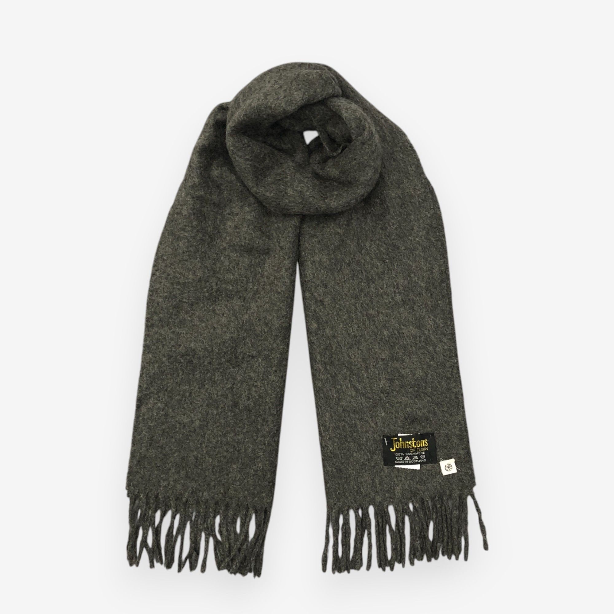 Johnstons Of Elgin Vintage Johnstons Scarf Muffler Wool Winter Scarves Size ONE SIZE - 1 Thumbnail
