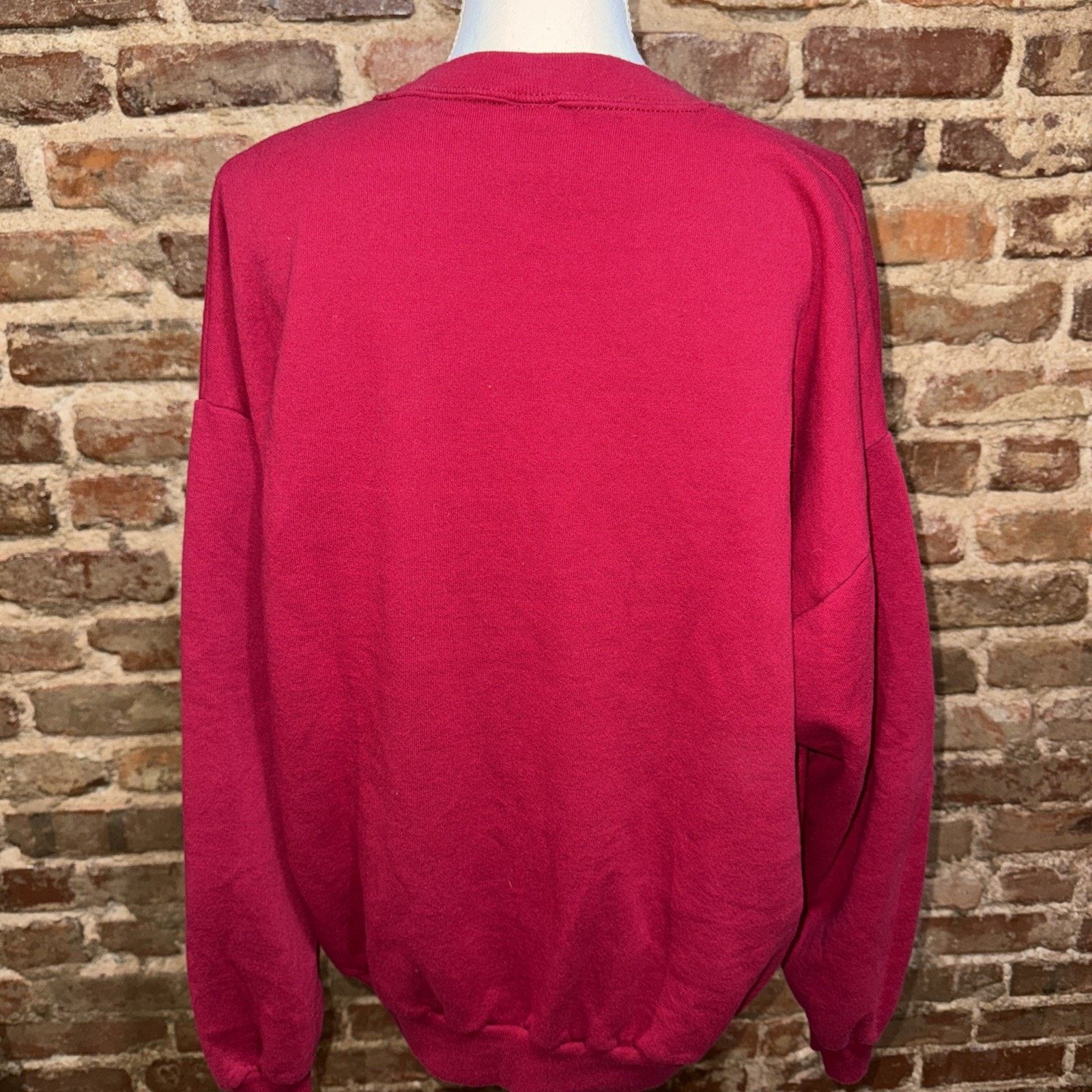 Jerzees Jerzees Vintage Granny Christmas Sweatshirt Size 2XL RED Size US XL / EU 56 / 4 - 5 Thumbnail