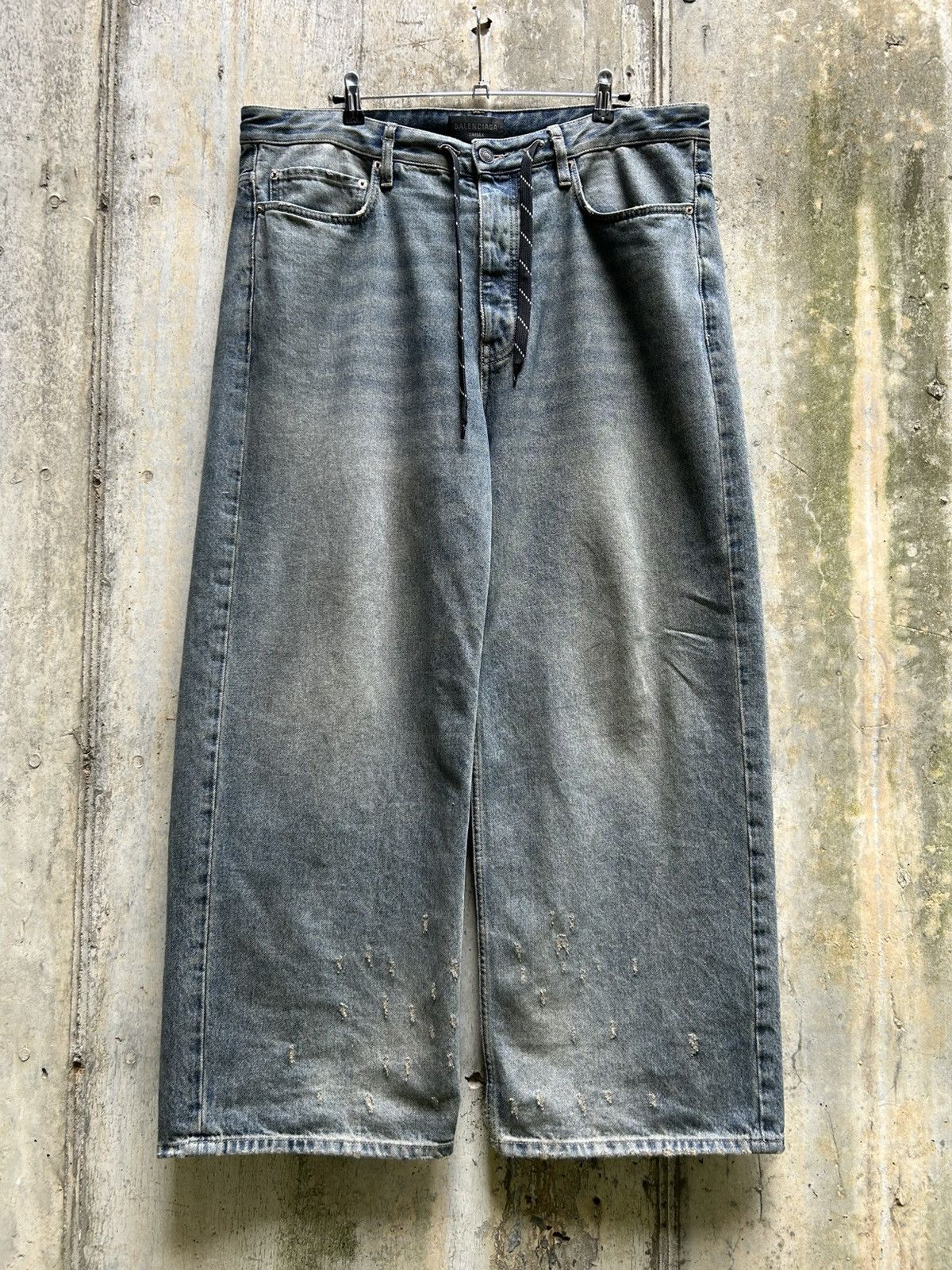 Balenciaga Balenciaga Summer 24 Oversized Drawstring Denim Size US 34 / EU 50 - 1 Thumbnail