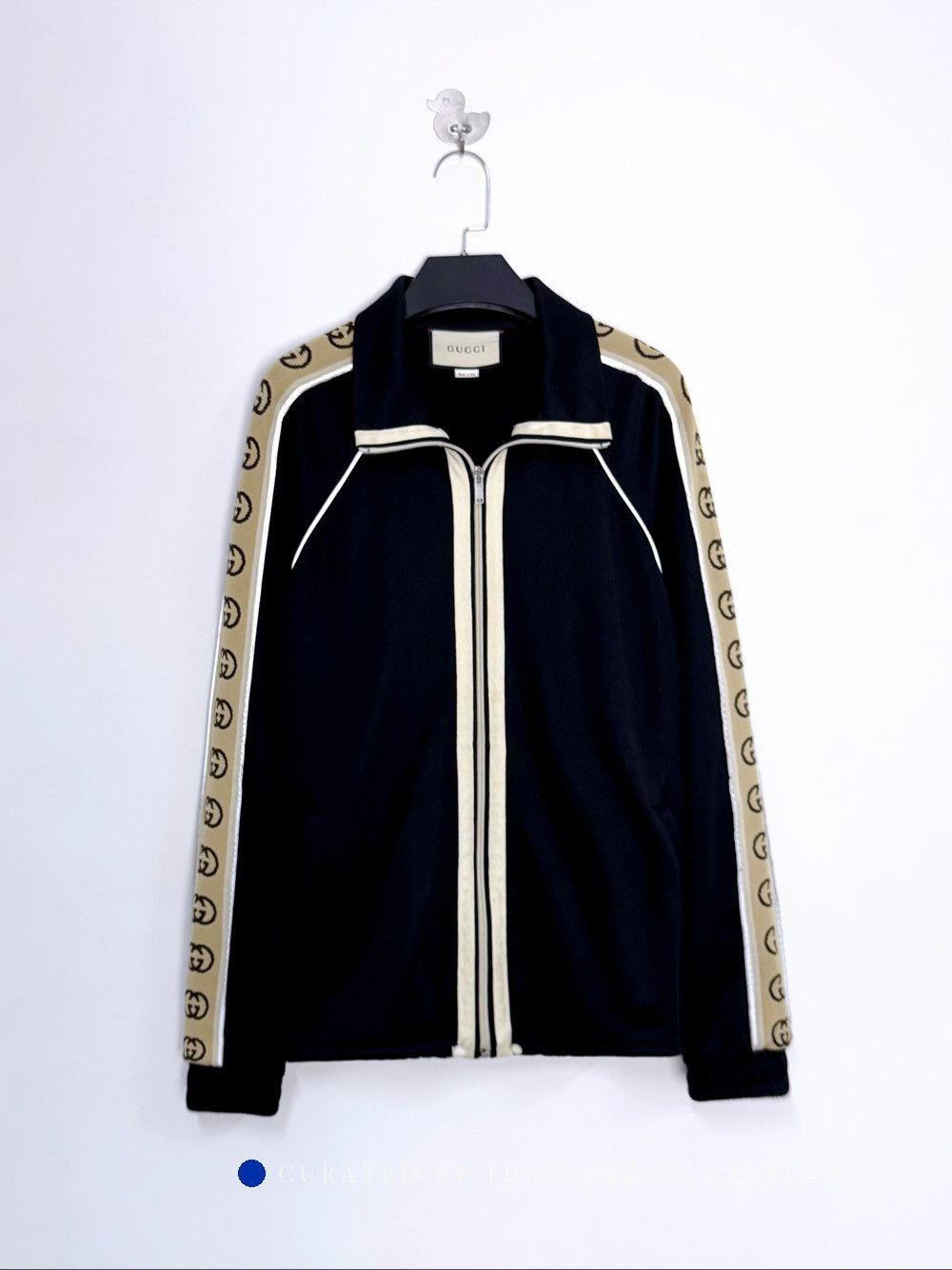 Gucci Logo Tape Track Jacket in Black Size US S / EU 44-46 / 1 - 1 Thumbnail