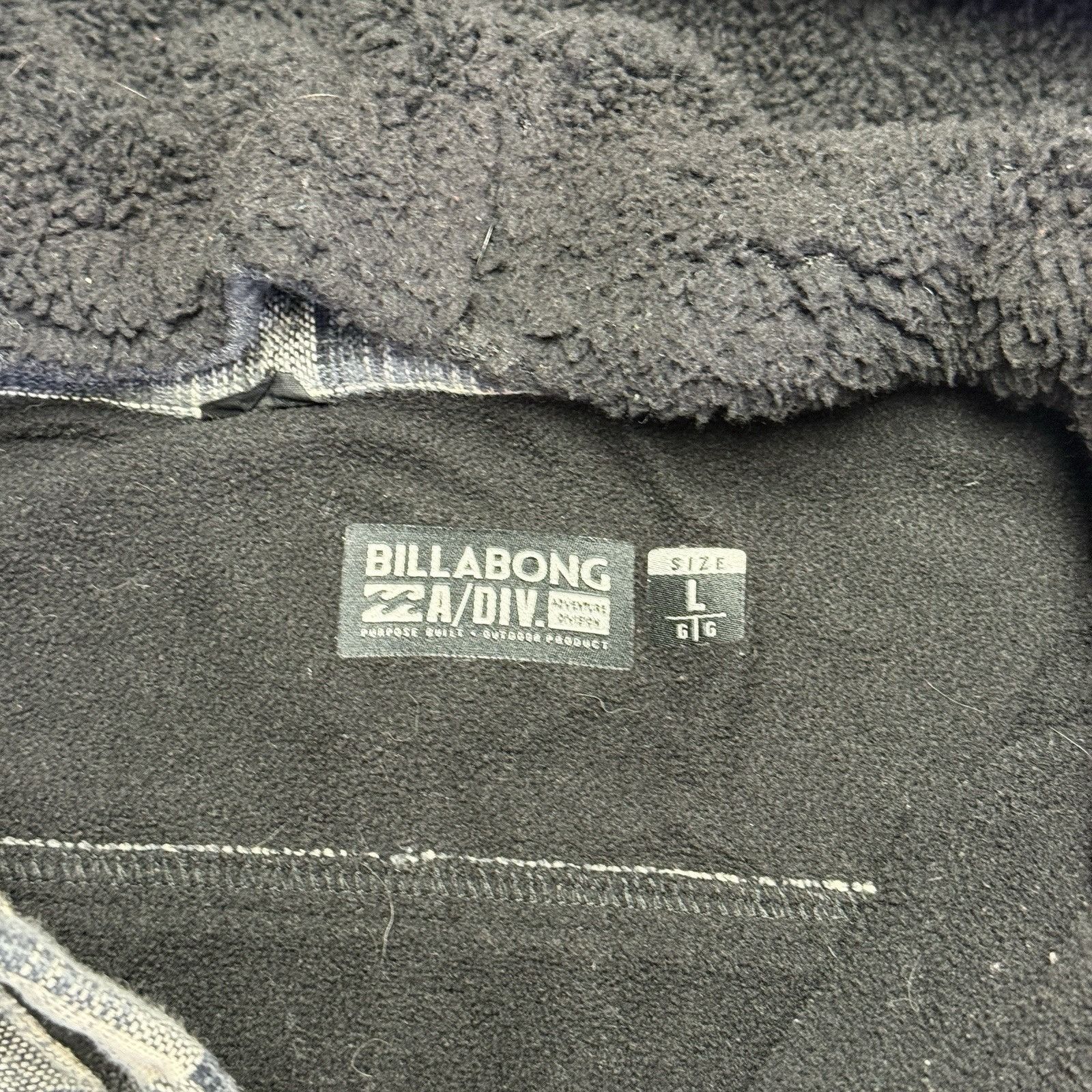 Billabong Billabong Plaid Button Up Sweatshirt Hoodie Flannel Mens L Size US L / EU 52-54 / 3 - 10 Thumbnail