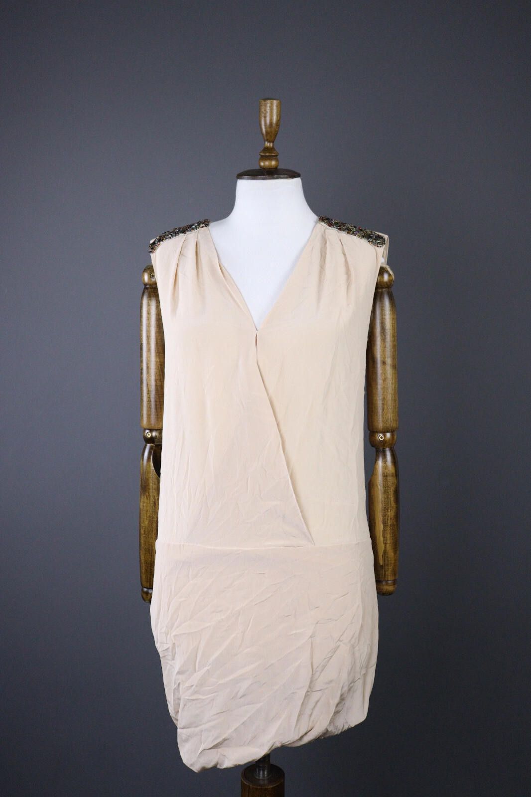Other Maje Cream Ivory Summer Party Cocktail Dress Tunic Size 1 Size M / US 6-8 / IT 42-44 - 2 Thumbnail