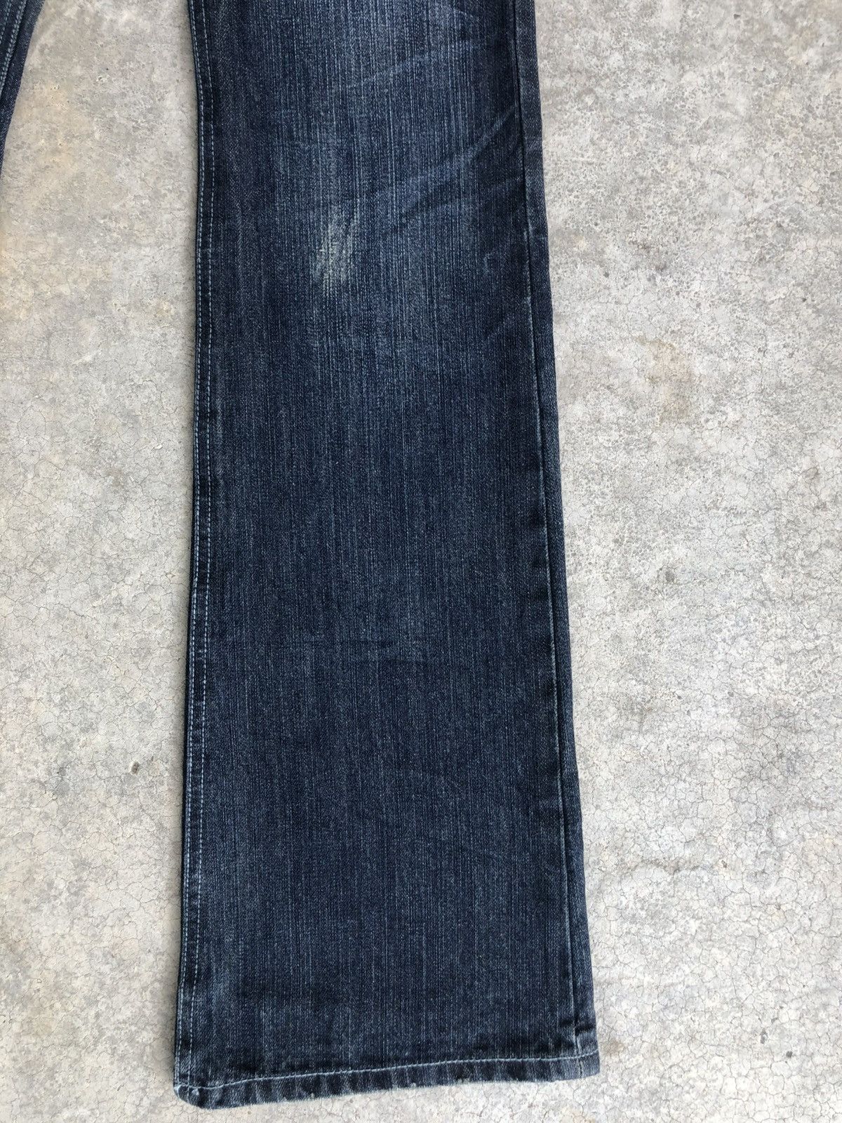 Le Grande Bleu (L.G.B.) Japanese Indecent Flared Jeans Distressed Buckle Back Size US 30 / EU 46 - 7 Thumbnail