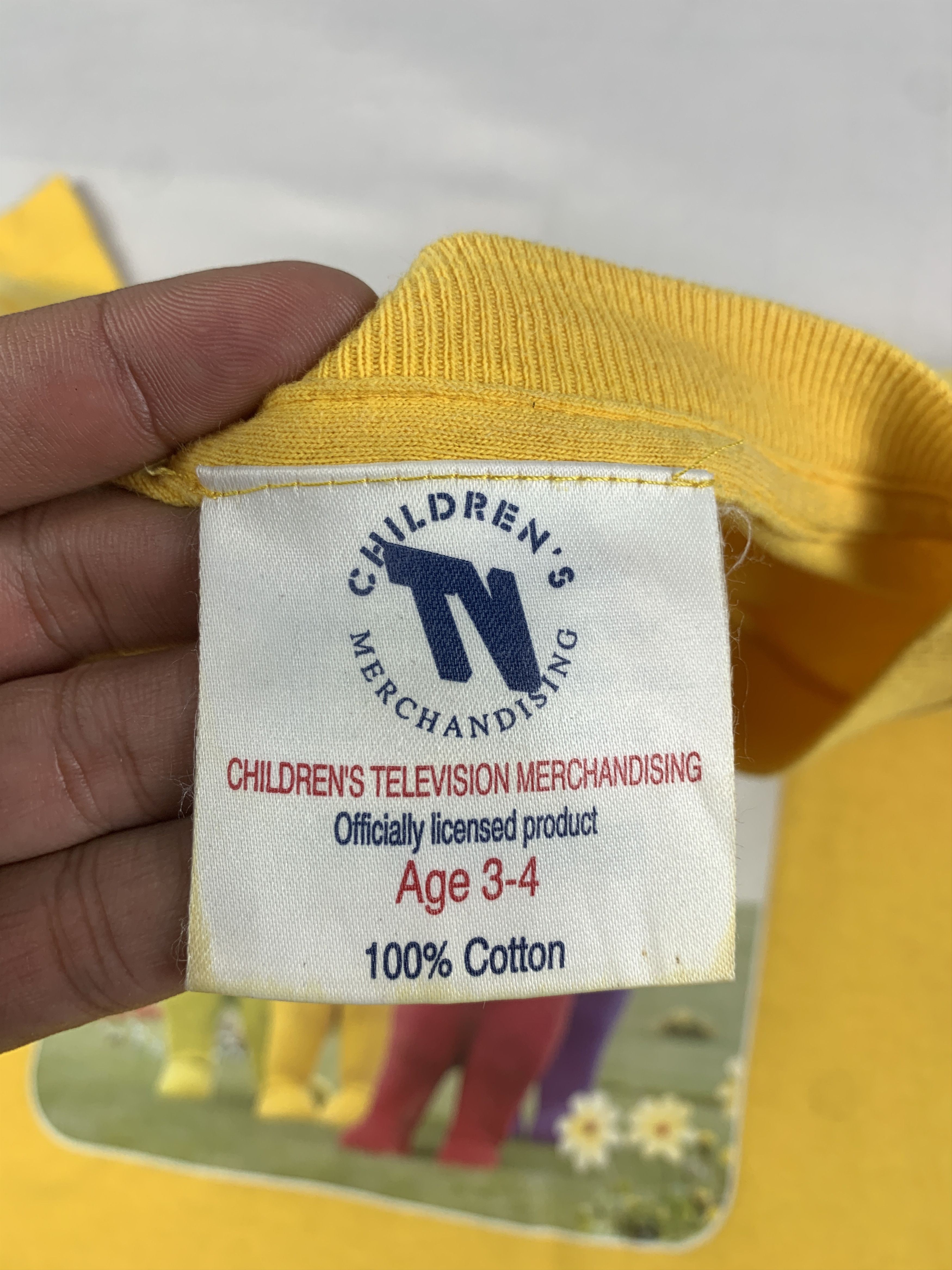 Cartoon Network 2000s Teletubies Yellow Full Squad Baby Tee (S) Size S / US 4 / IT 40 - 7 Thumbnail