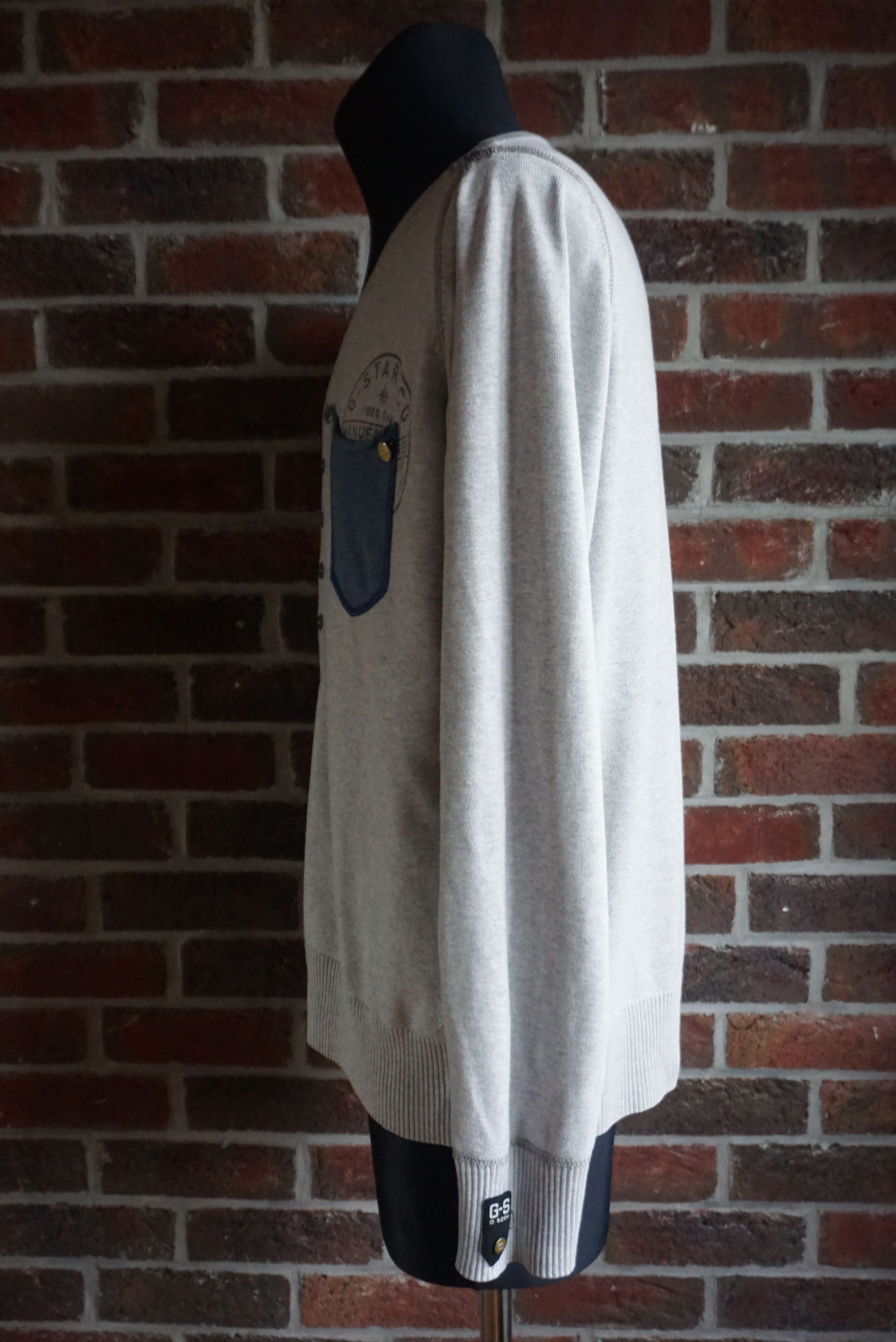 G-Star G-Star Raw V Neck top XL casual jumper knitted pullover Size US XL / EU 56 / 4 - 5 Thumbnail
