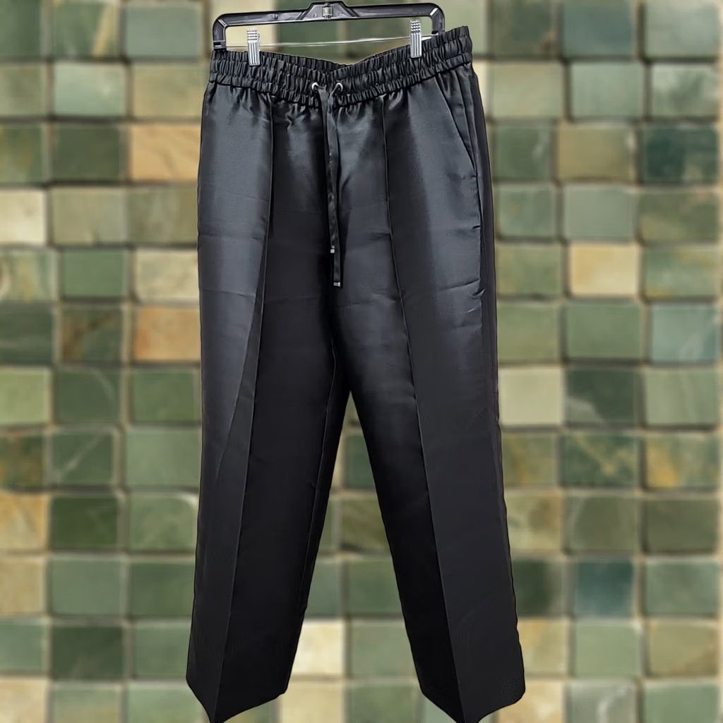Hugo Boss VINTAGE Hugo Boss Pants Women’s 10 Black Viscose Flat Front Regular Pockets Men? Size 32" / US 10 / IT 46 - 1 Thumbnail