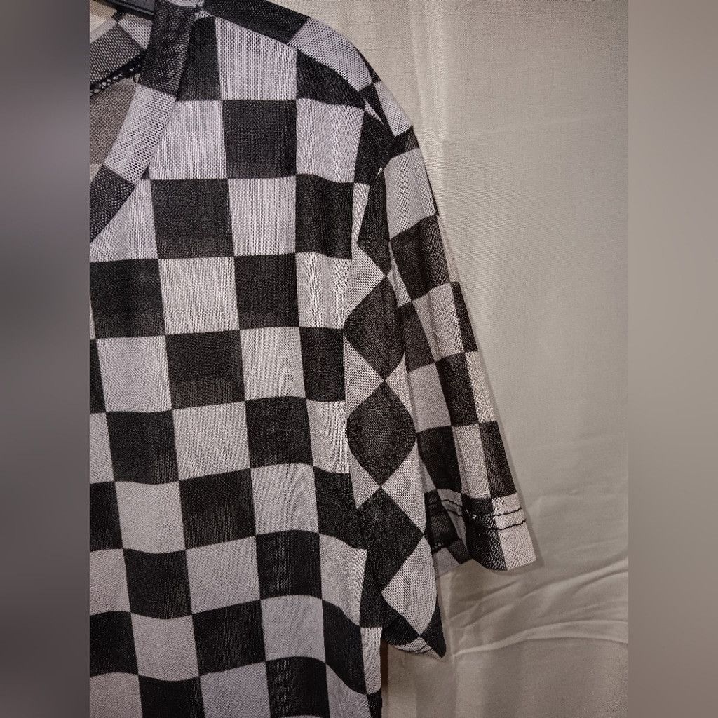 Other SweetLilac, black/white checkered shirt, ladies xs, euc Size XS / US 0-2 / IT 36-38 - 2 Thumbnail