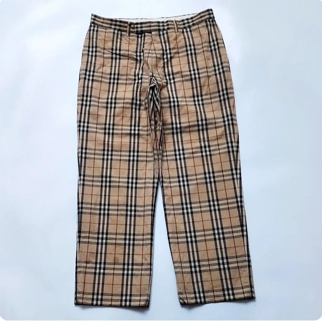 Burberry × Vintage BURBERRY NOVACHECK LONG PANTS Size US 32 / EU 48 - 1 Thumbnail