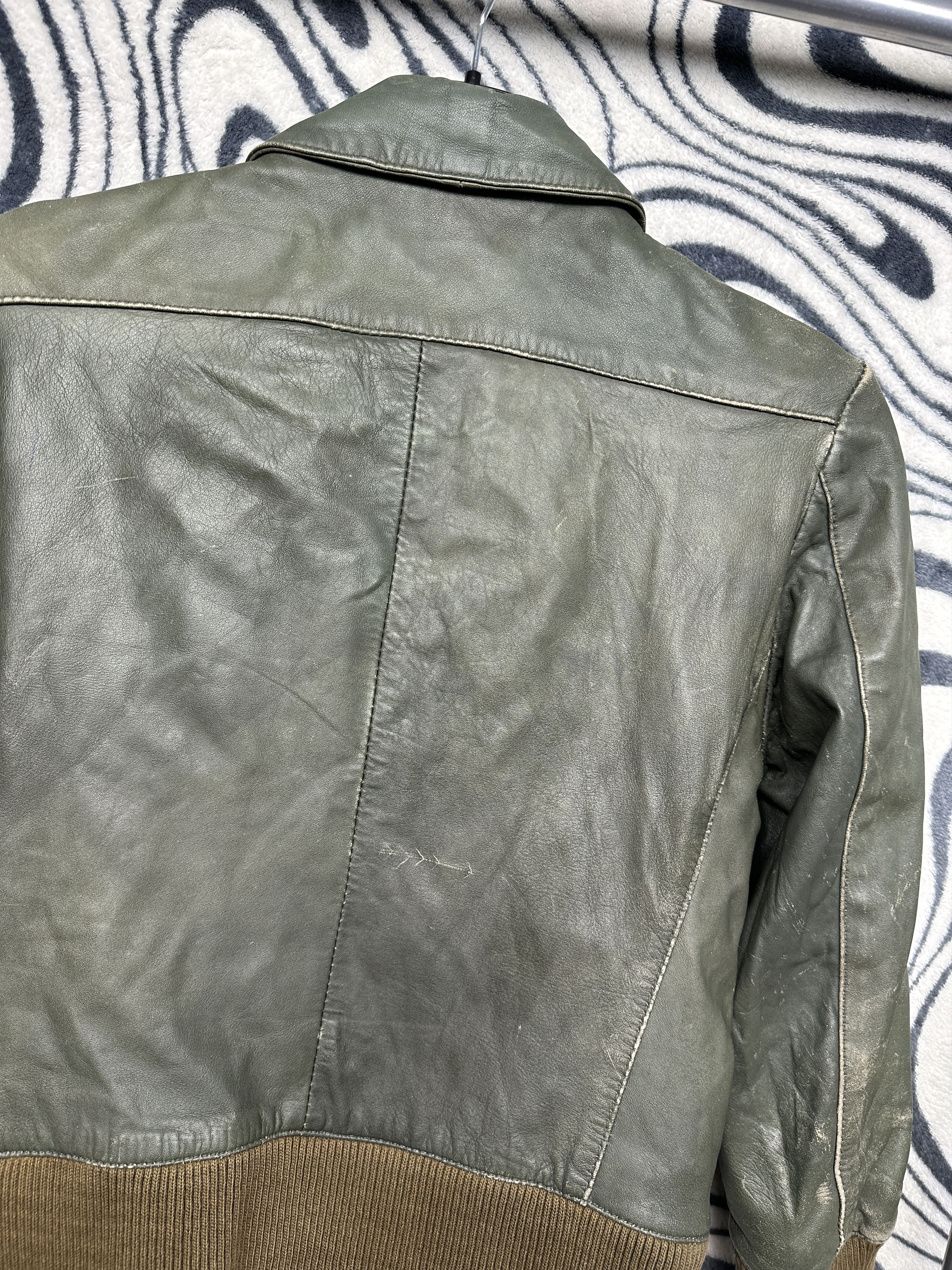 Allsaints Allsaints Vintage Womens Distressed Leather Jacket Size M / US 6-8 / IT 42-44 - 19 Thumbnail