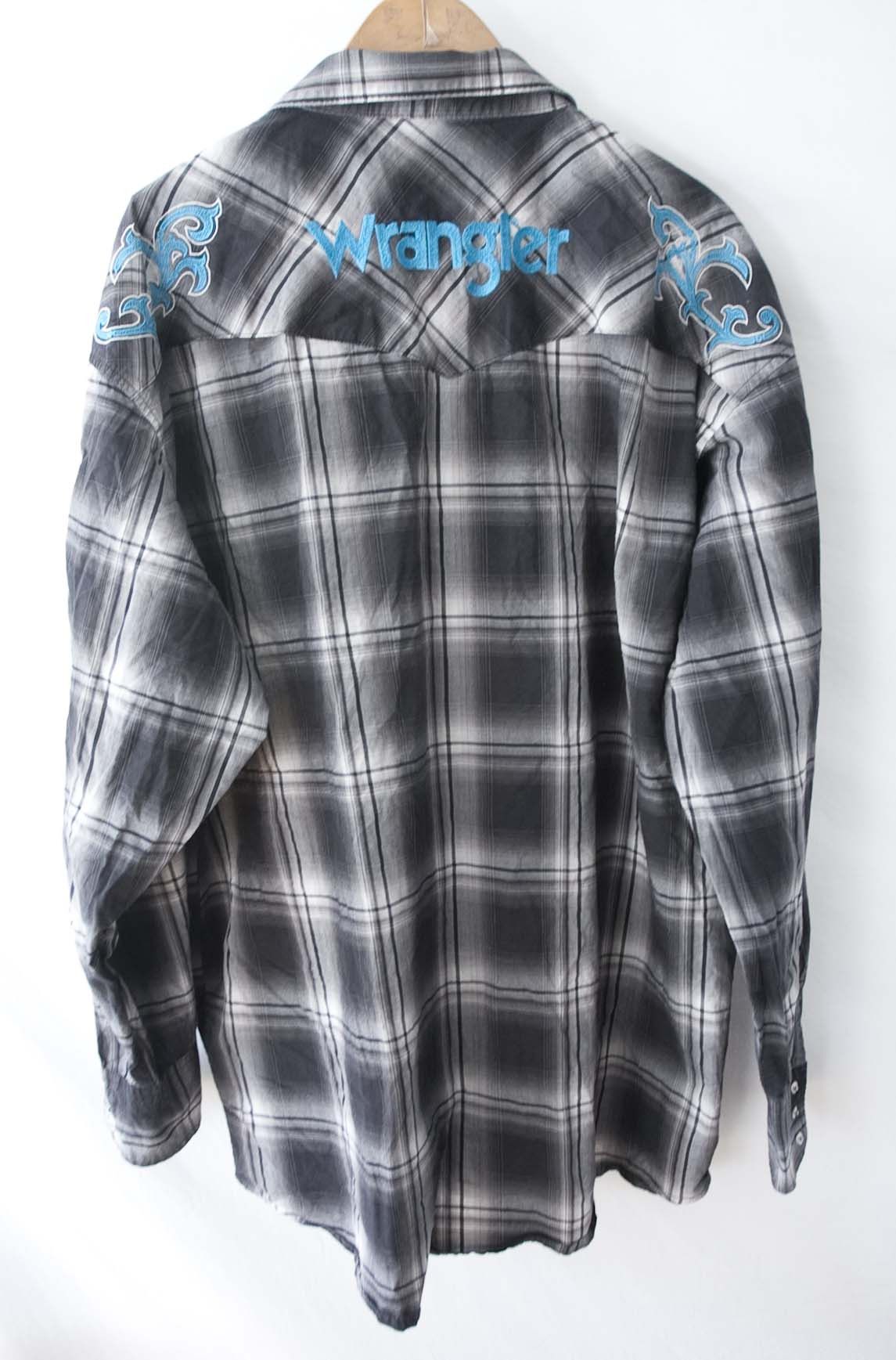 Wrangler Wrangler Shirt Size 2XLT Snap Pearl Button Size US XXL / EU 58 / 5 - 6 Thumbnail