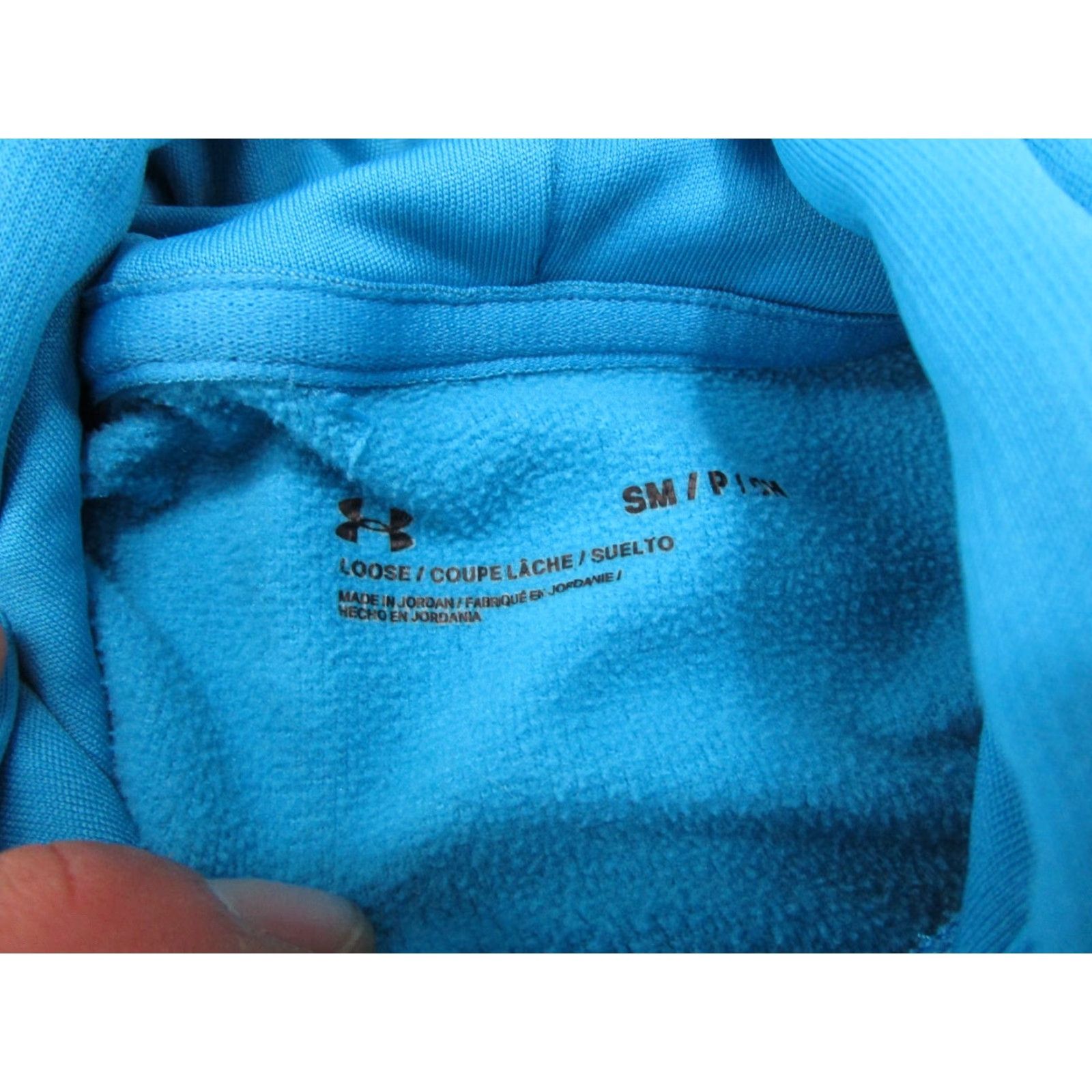 Under Armour Under Armour Womens Blue Pullover Hoodie Sweatshirt Size S Blue Logo Sweatshirt Hooded Pullover Activewear Womens Size S / US 4 / IT 40 - 4 Thumbnail
