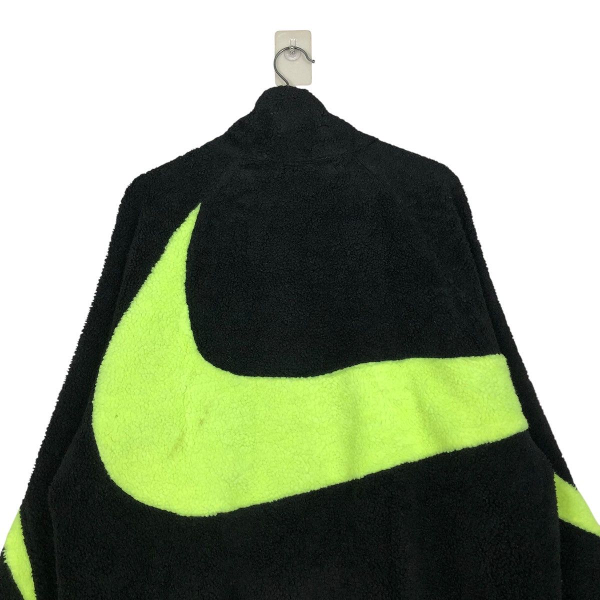 Nike 🔥VINTAGE FLEECE BOMBER JACKET NIKE BIG SWOOSH LOGO Size US XXL / EU 58 / 5 - 11 Thumbnail