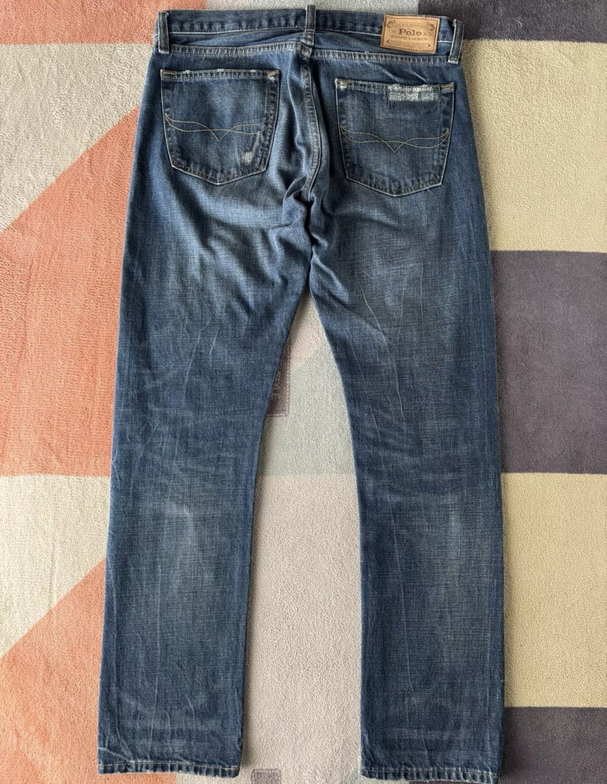 Polo Ralph Lauren Ralph Lauren Polo Distressed Patchwork Jeans K22 Size US 32 / EU 48 - 2 Thumbnail