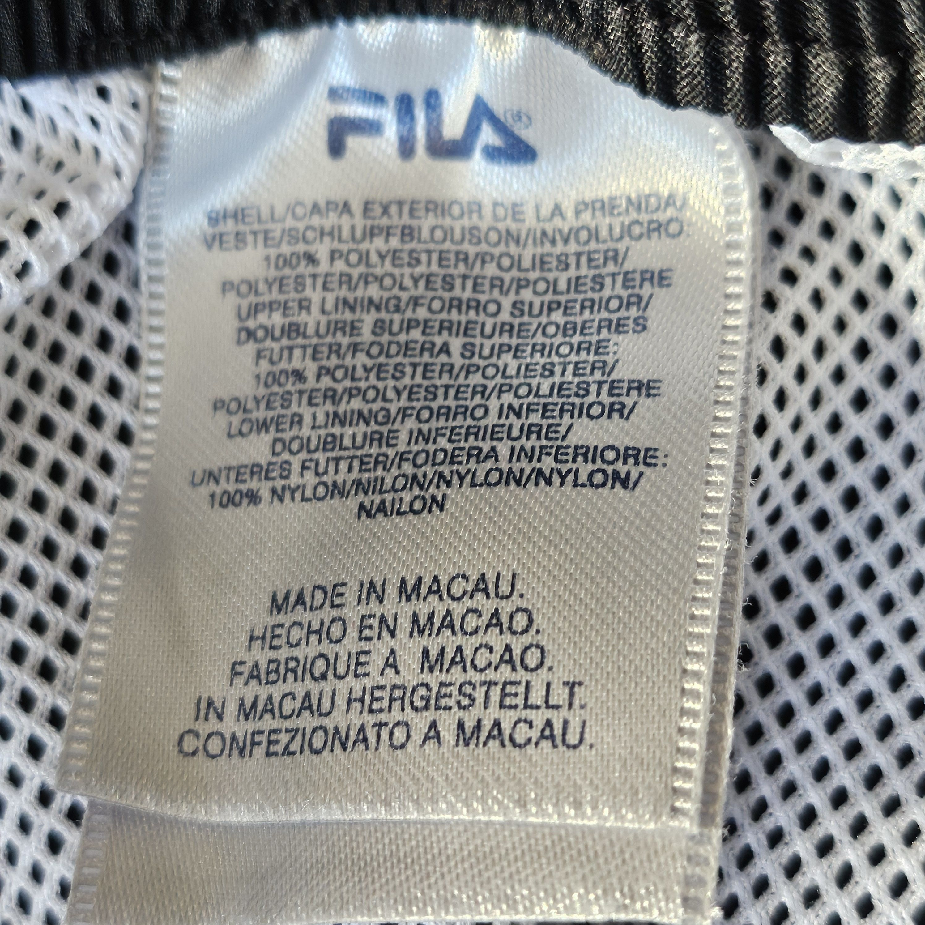 Fila × Vintage Vintage Fila Track Pants Black Straight Mesh Lined Size US 30 / EU 46 - 6 Thumbnail
