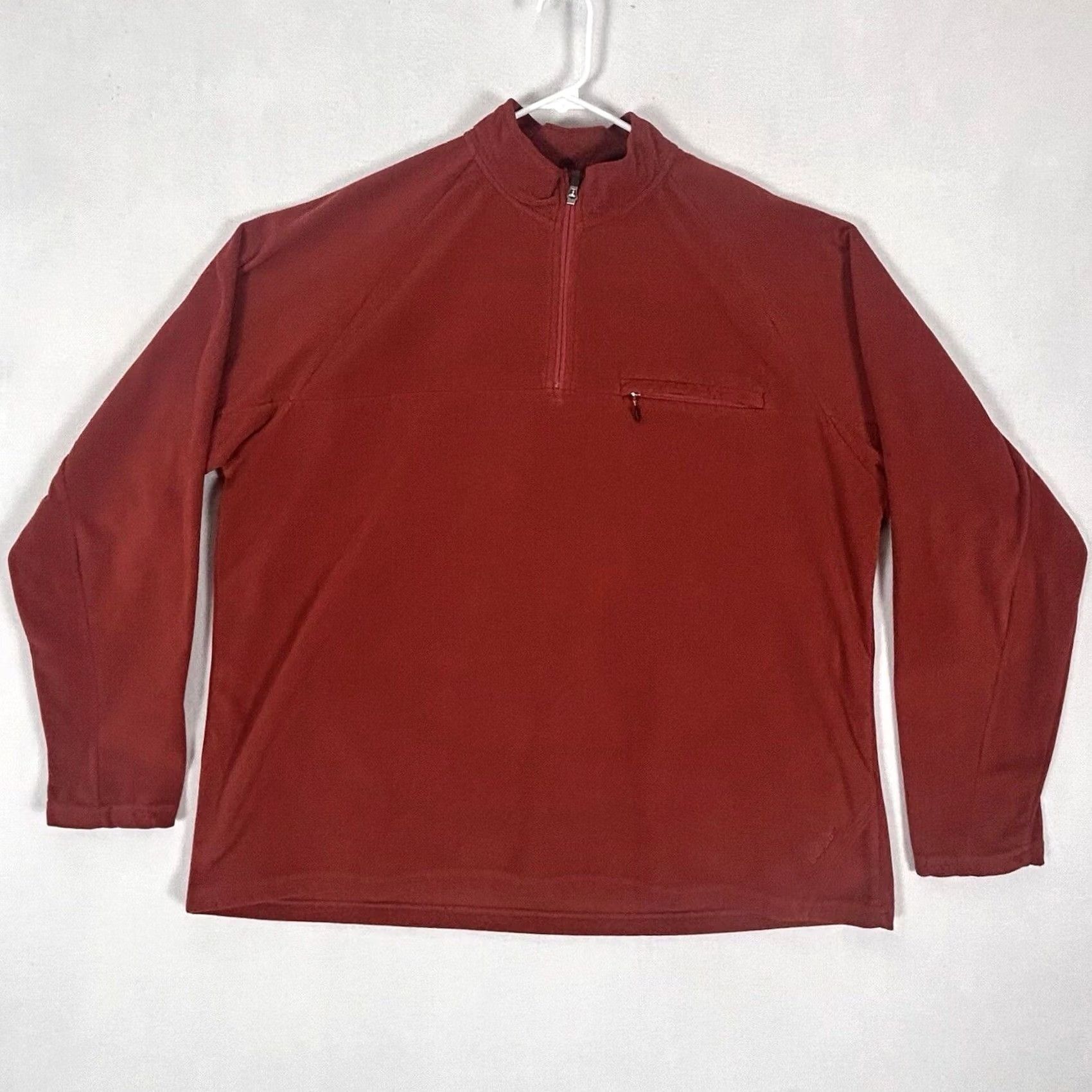 Vintage Cabela's 1/4 Zip Fleece Pullover Mens XL Orange Outdoor Hiking Comfort Logo Shirt Size US XL / EU 56 / 4 - 2 Thumbnail