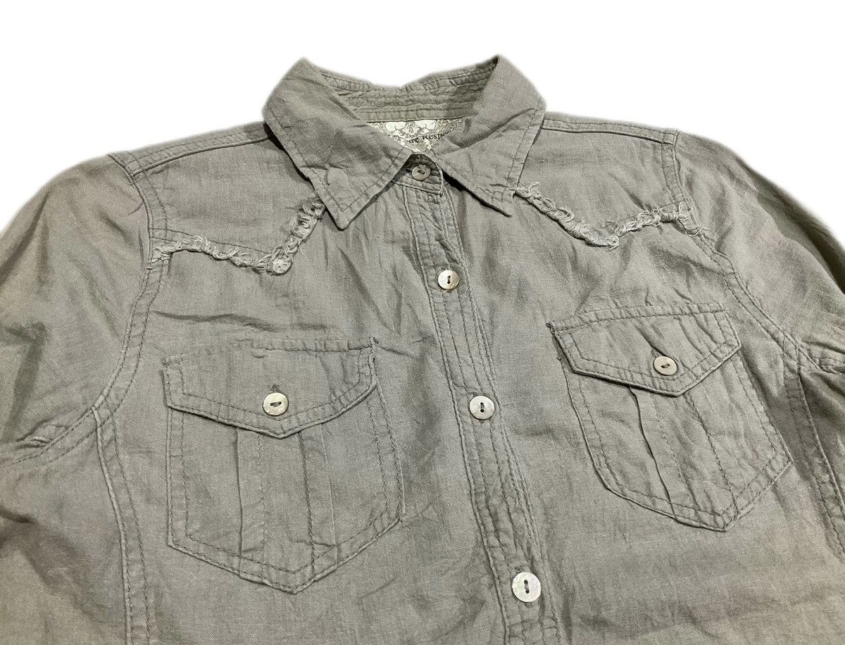 14th Addiction × If Six Was Nine × Japanese Brand 🔥Sick Y2K G.O.A Frayed Western Shirt LGB Ifsixwasnine Size US M / EU 48-50 / 2 - 7 Thumbnail