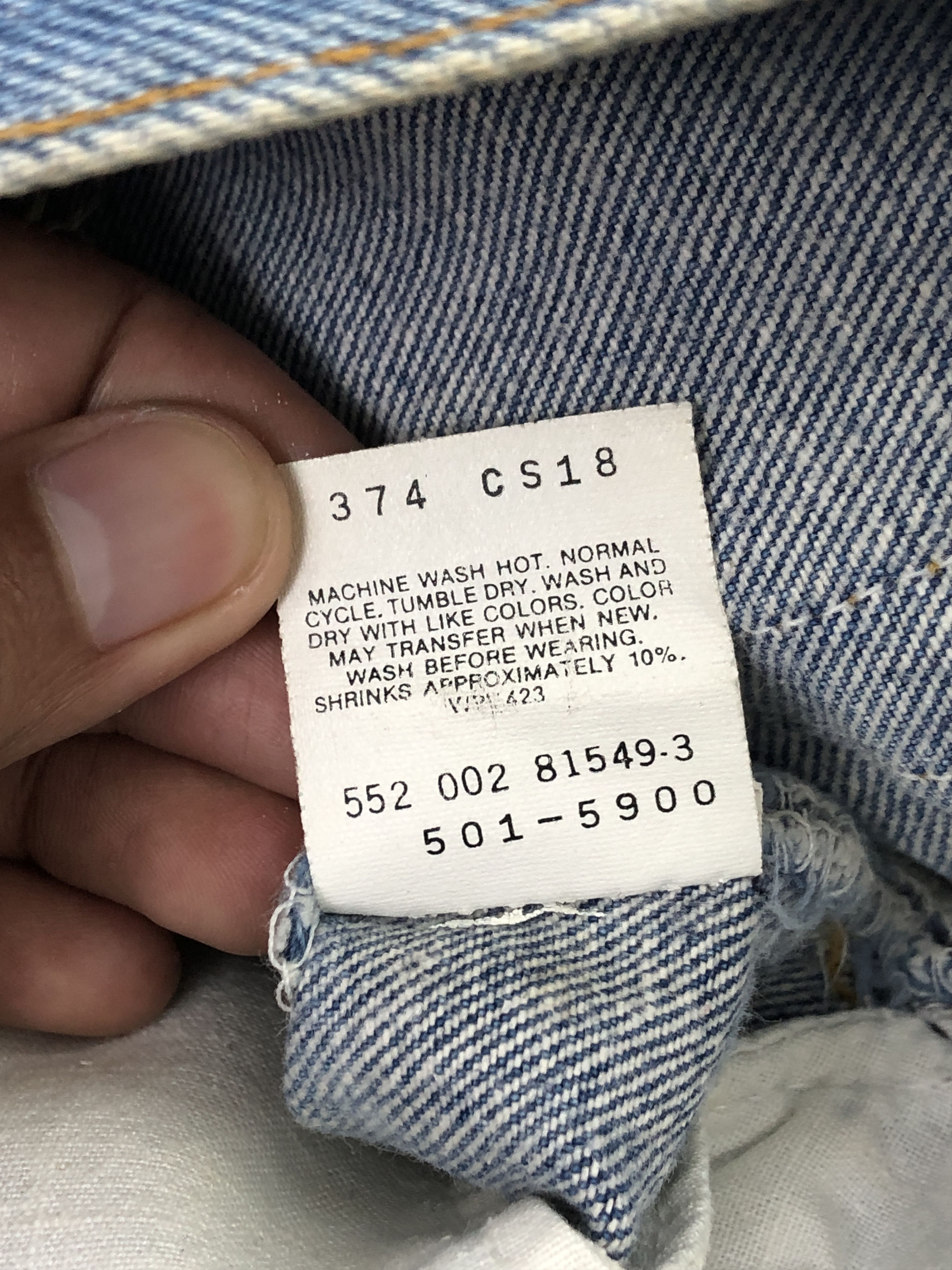 Levi's × Vintage Vintage 90s Levis 501 Light Blue Jeans Size US 29 - 8 Thumbnail