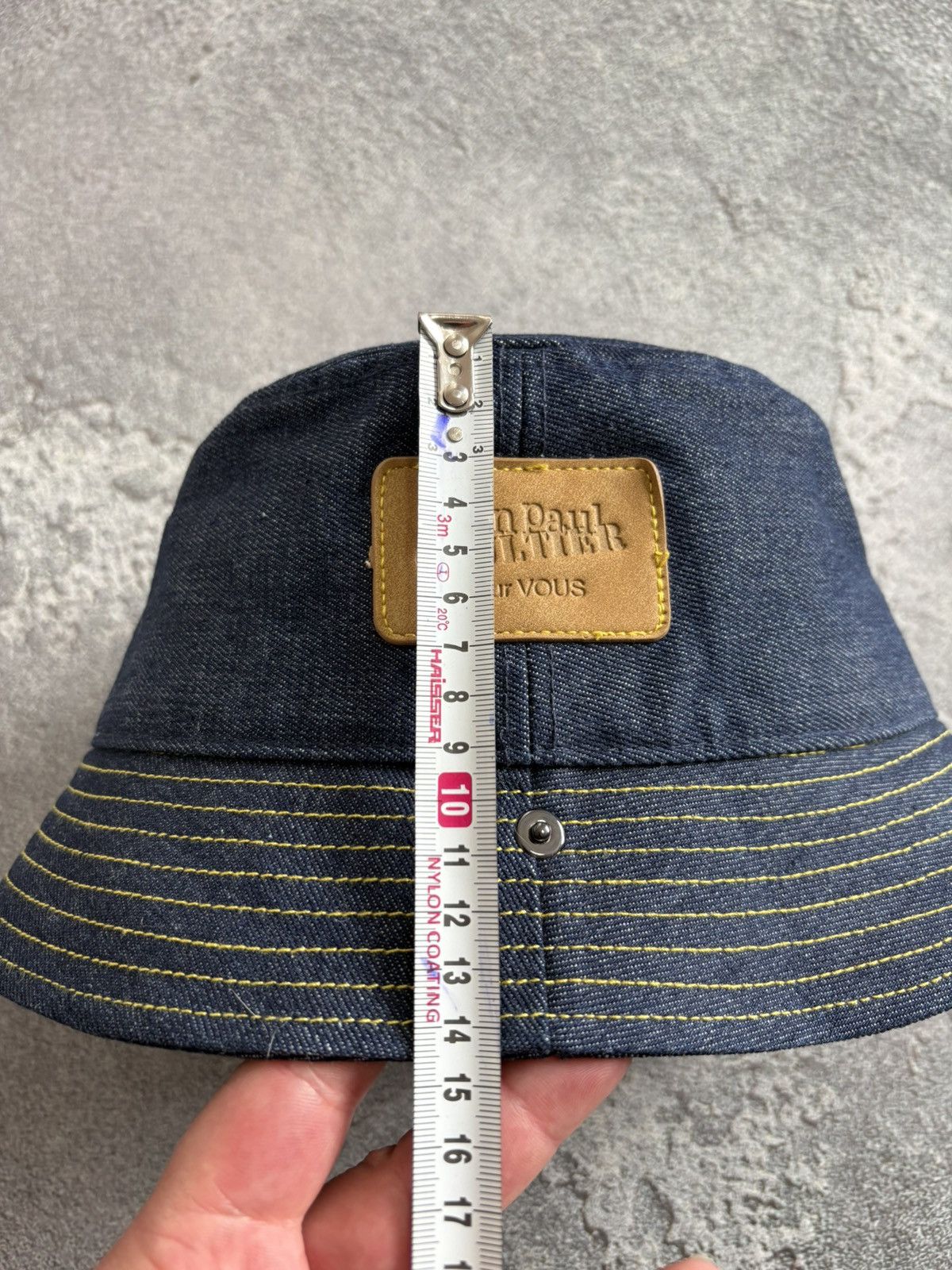Jean Paul Gaultier Jean Paul Gaultier Pour Vous Denim Bucket Hat Bucket size OS Size ONE SIZE - 10 Thumbnail