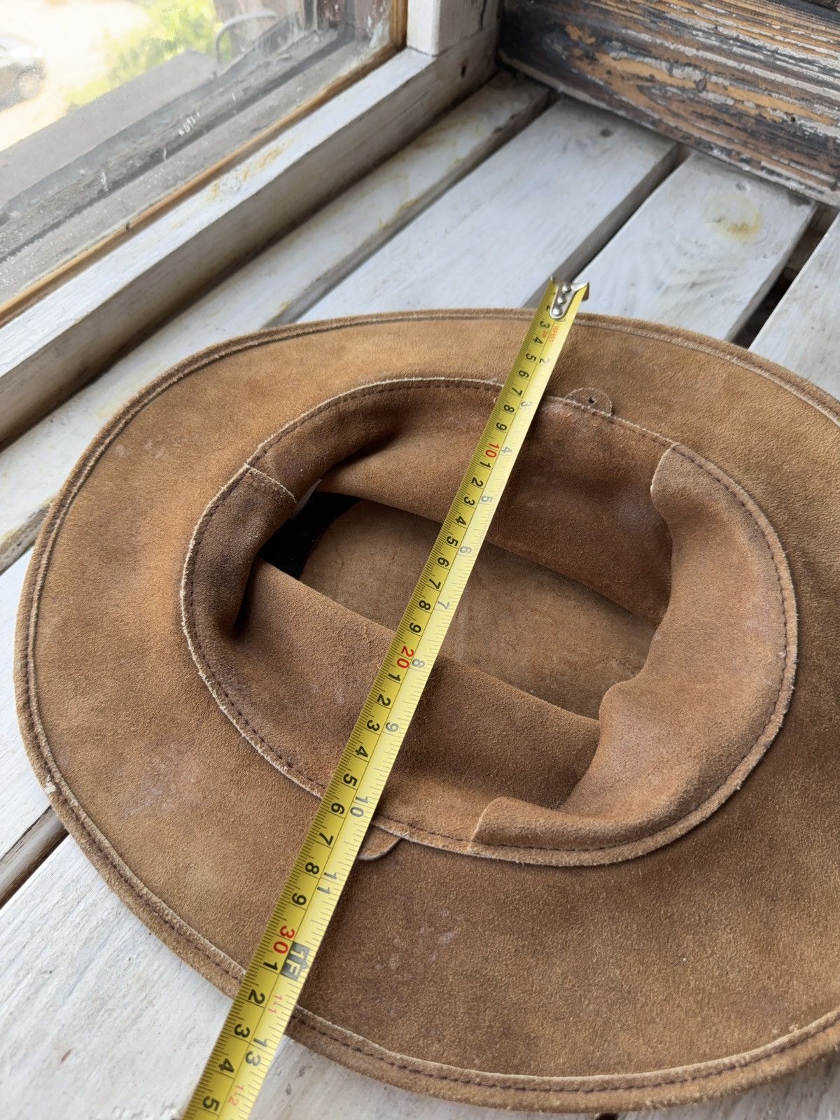 Cowboy Equipment × Leather × Vintage Vintage Retro 90s Suede Leather Cowboy Hat Braided Band L Size ONE SIZE - 11 Thumbnail